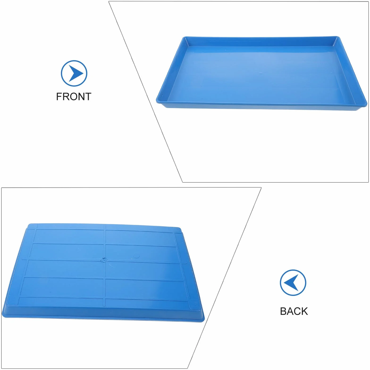 BETOOKY Vassoio per Gabbia Cani e Conigli Plastica 44x29x3 cm Vaschetta WC Sostituibile