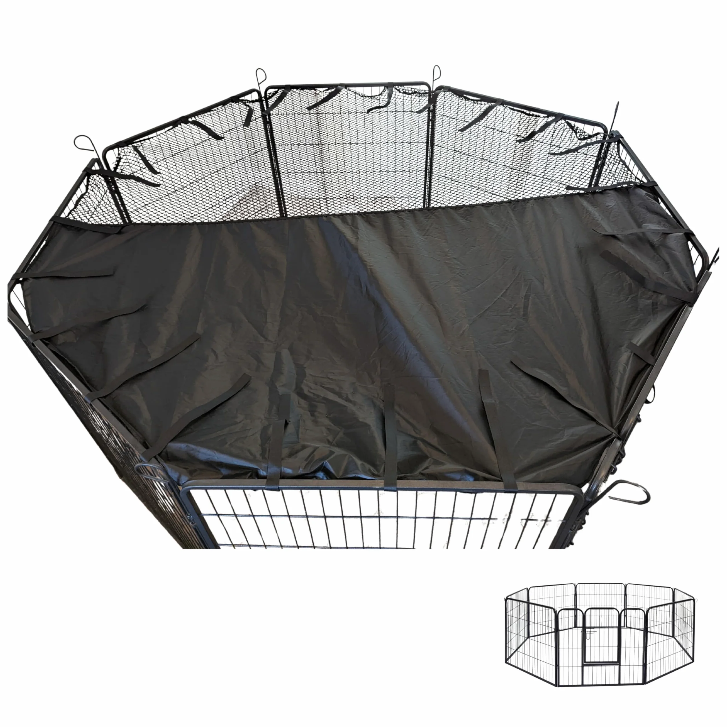 Speedwellstar, copertura parasole per box per animali domestici, con angoli elastici, extra grande. Gabbia non inclusa