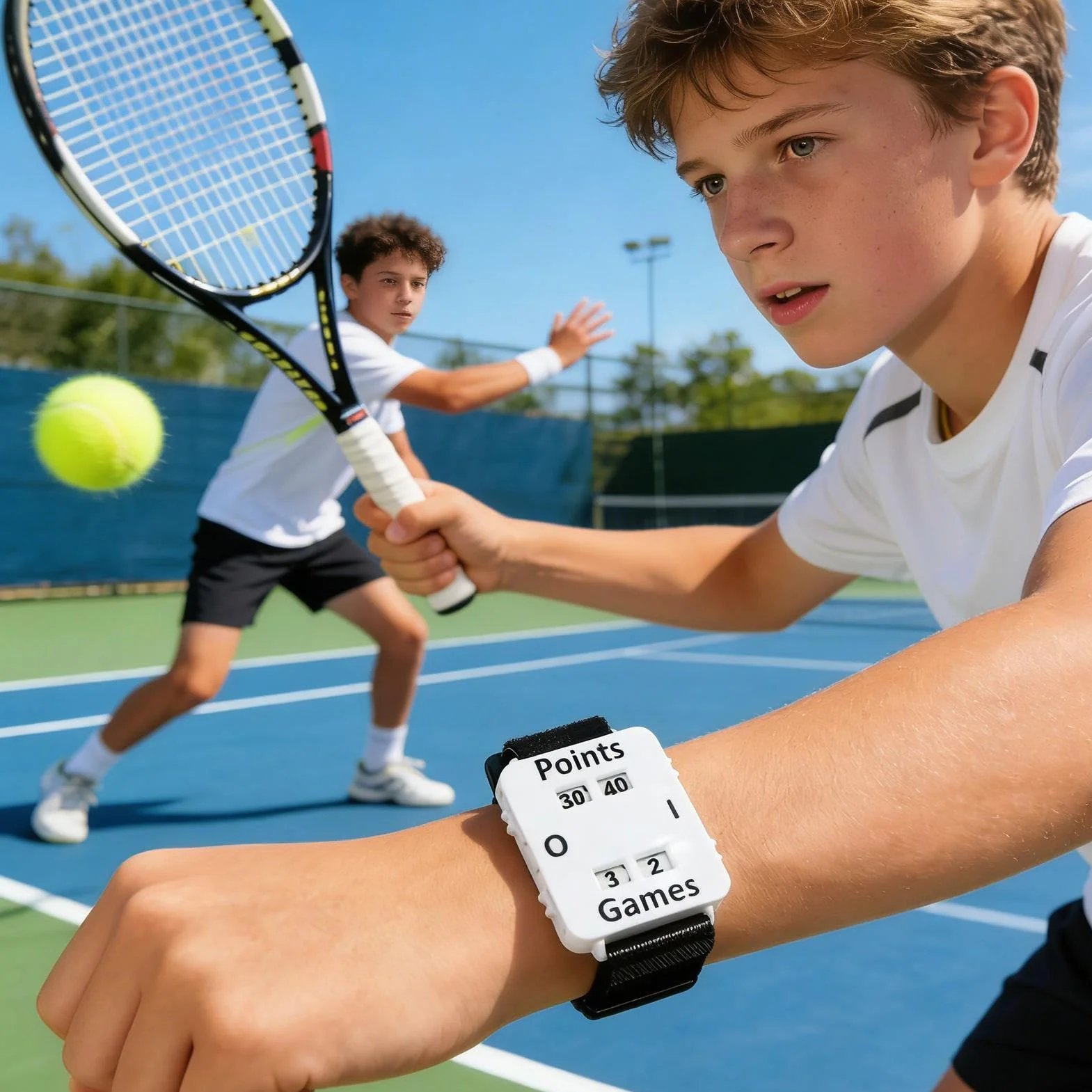 Generico Braccialetto Segnapunti Regolabile per Tennis Uomo Donna Sport