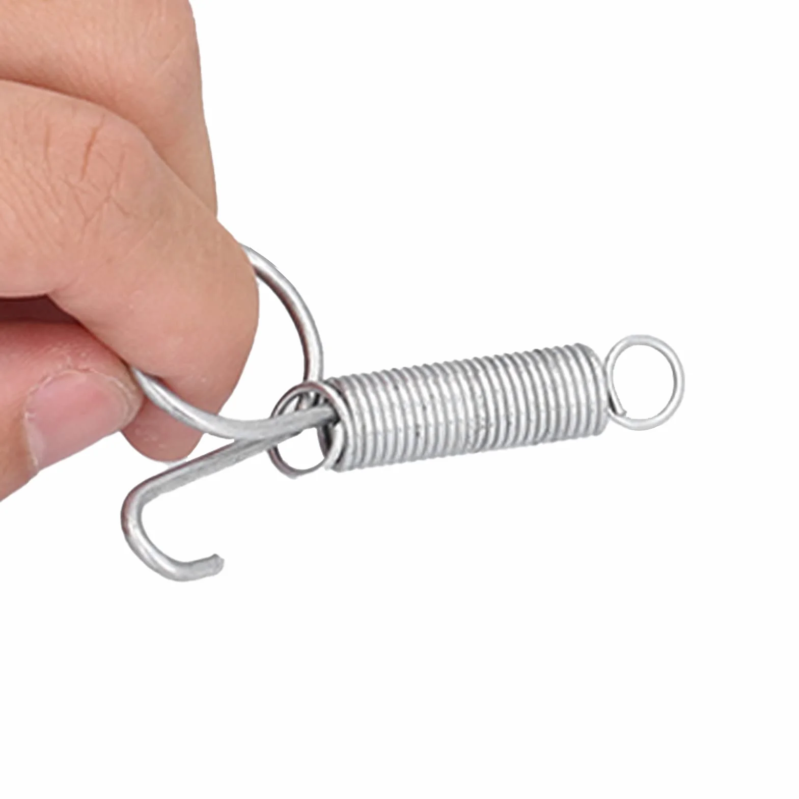 Ganci a molla in metallo per gabbia L 7,3 x 2,2 cm