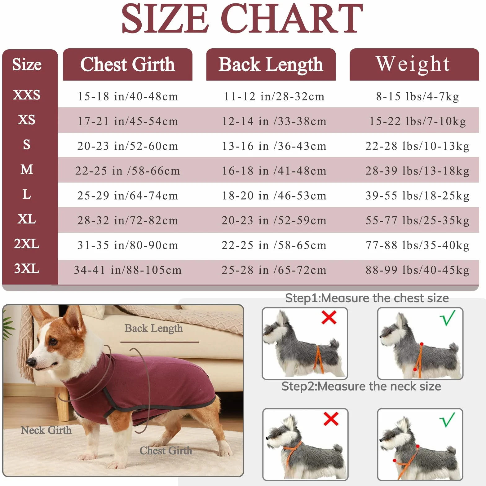 Cappotto Cane Rosso Scuro XL Felpa Morbido Caldo
