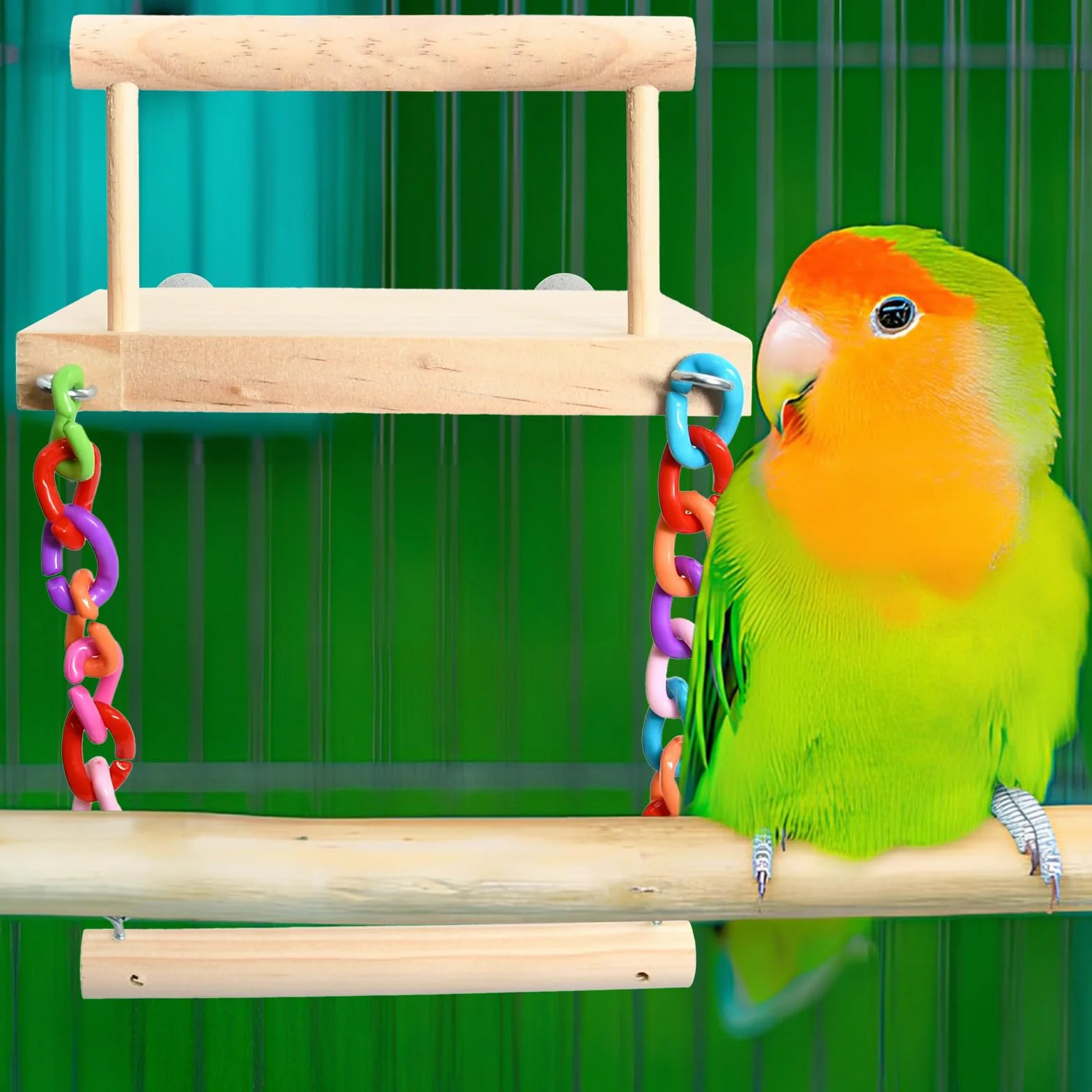 Giocattoli per uccelli pappagalli set scale altalene legno palestra altalena animali regali criceti polli