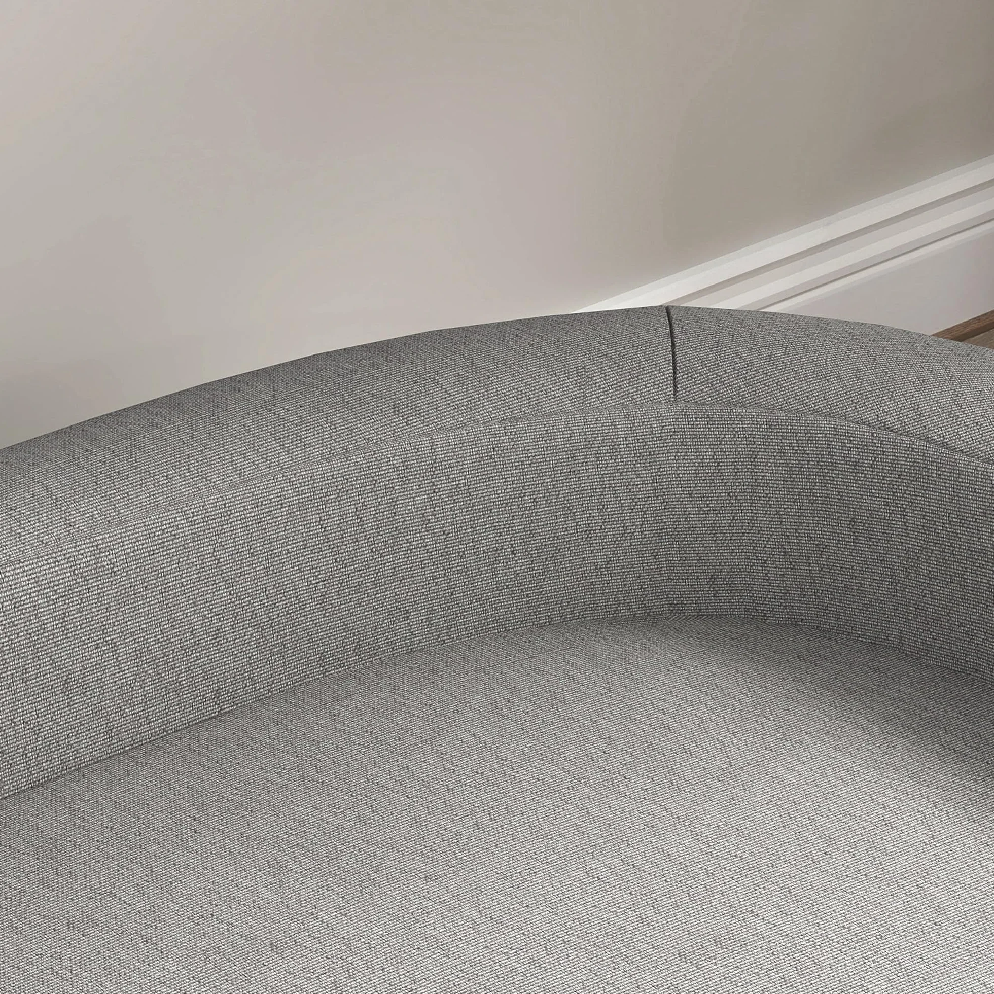 PawHut Divano per Cani di Taglia Grande con Gambe Rialzate e Cuscino Sfoderabile, Divanetto per Cani in Poliestere e Legno, 98x67x25 cm, Grigio