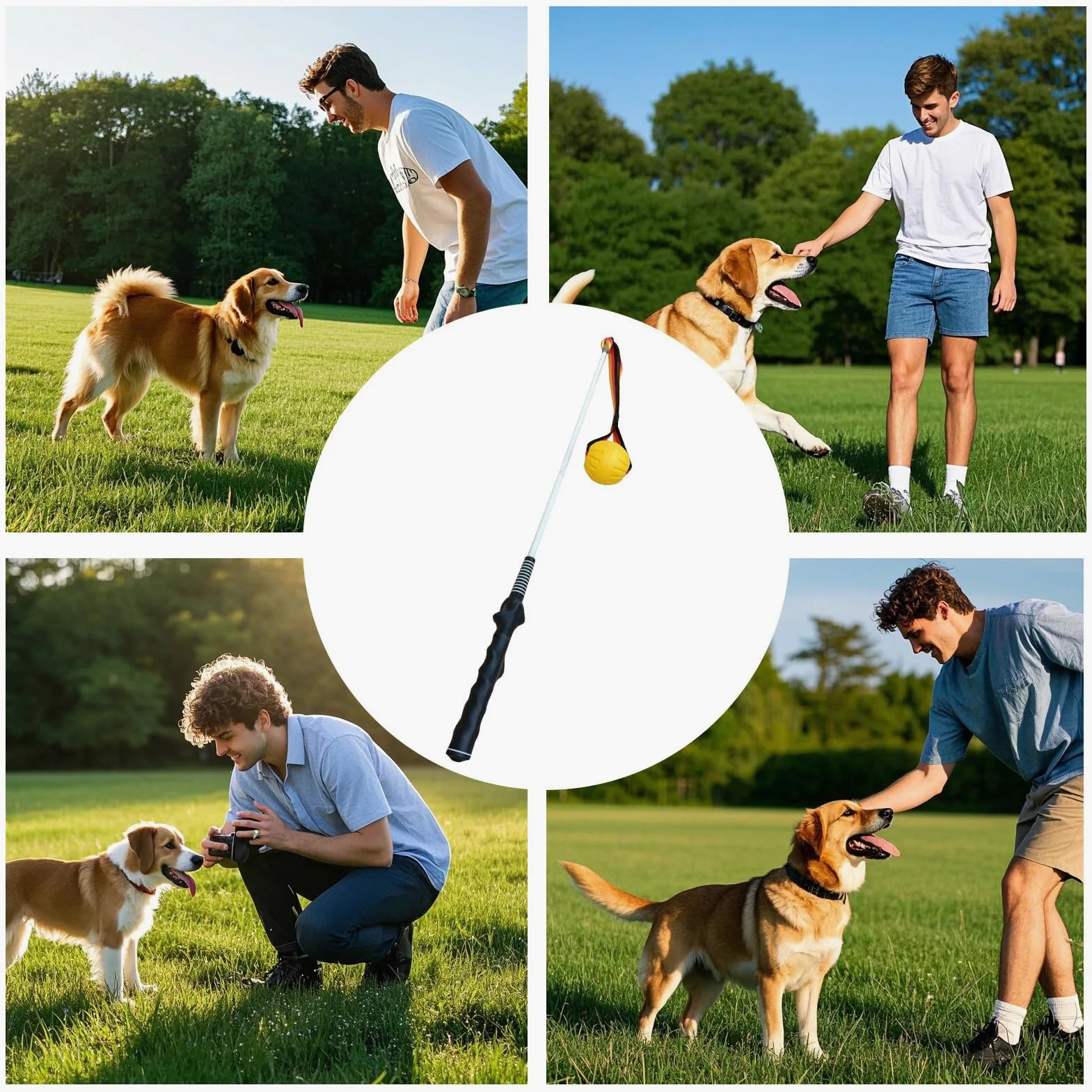 Bastone Per Cani Resistente Giocattolo Interattivo per Cani | Per Esercizio con Tira e Molla e Esterno