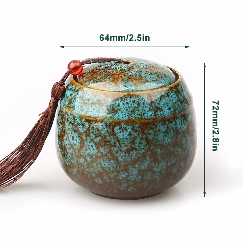 Urna Ricordo in Ceramica, Mini Urna per Ceneri Umane, Cremazione e Sepoltura per Animali Domestici, Adulti, Cani e Gatti - Ricordo Funerale