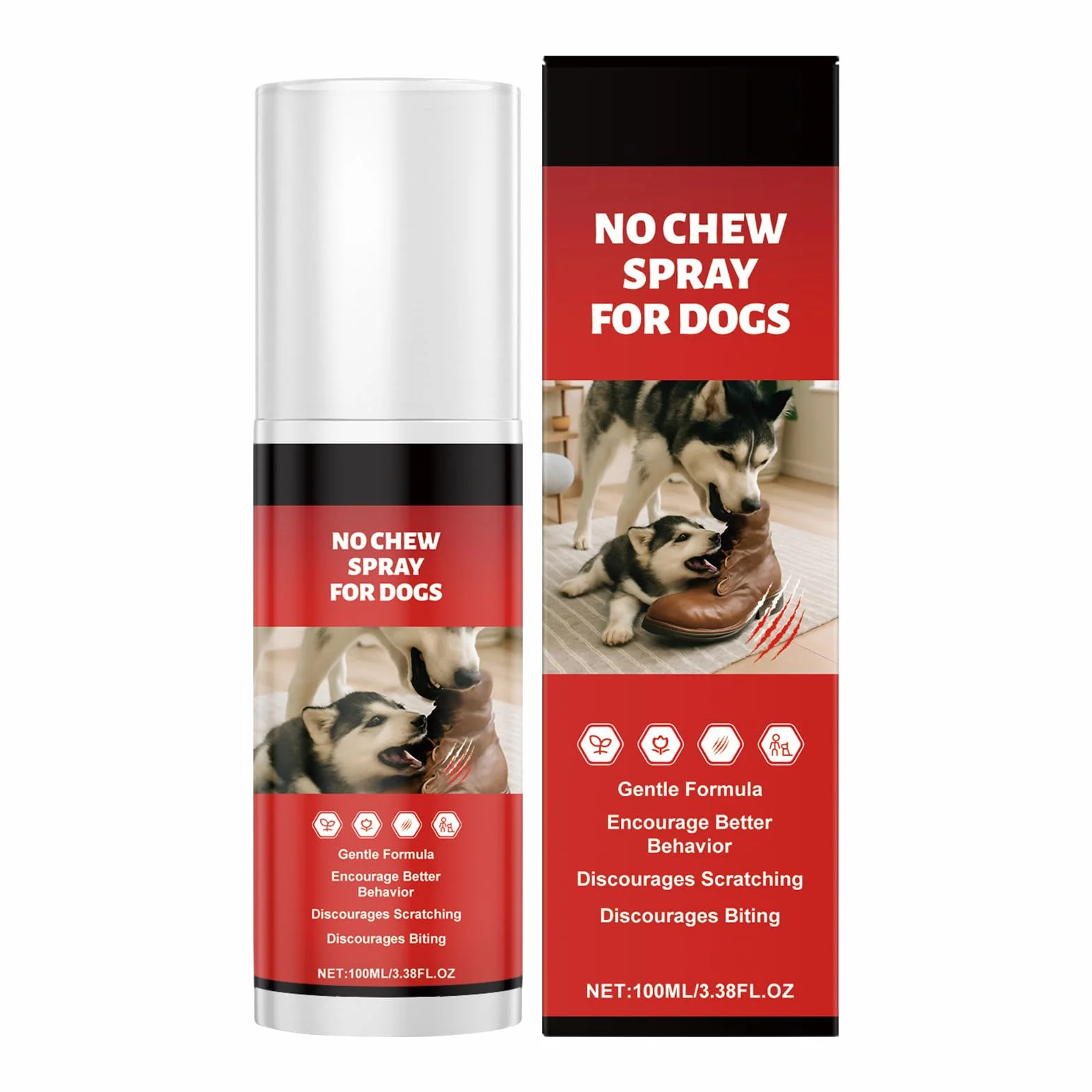 Generico Spray Anti Rosicchiamento per Cani,100ml Spray Masticazione Immediato | per l'Addestramento per la Protezione dei Mobili Leccamento delle Zampe Addestramento alla Gabbia per Conigli Gatto