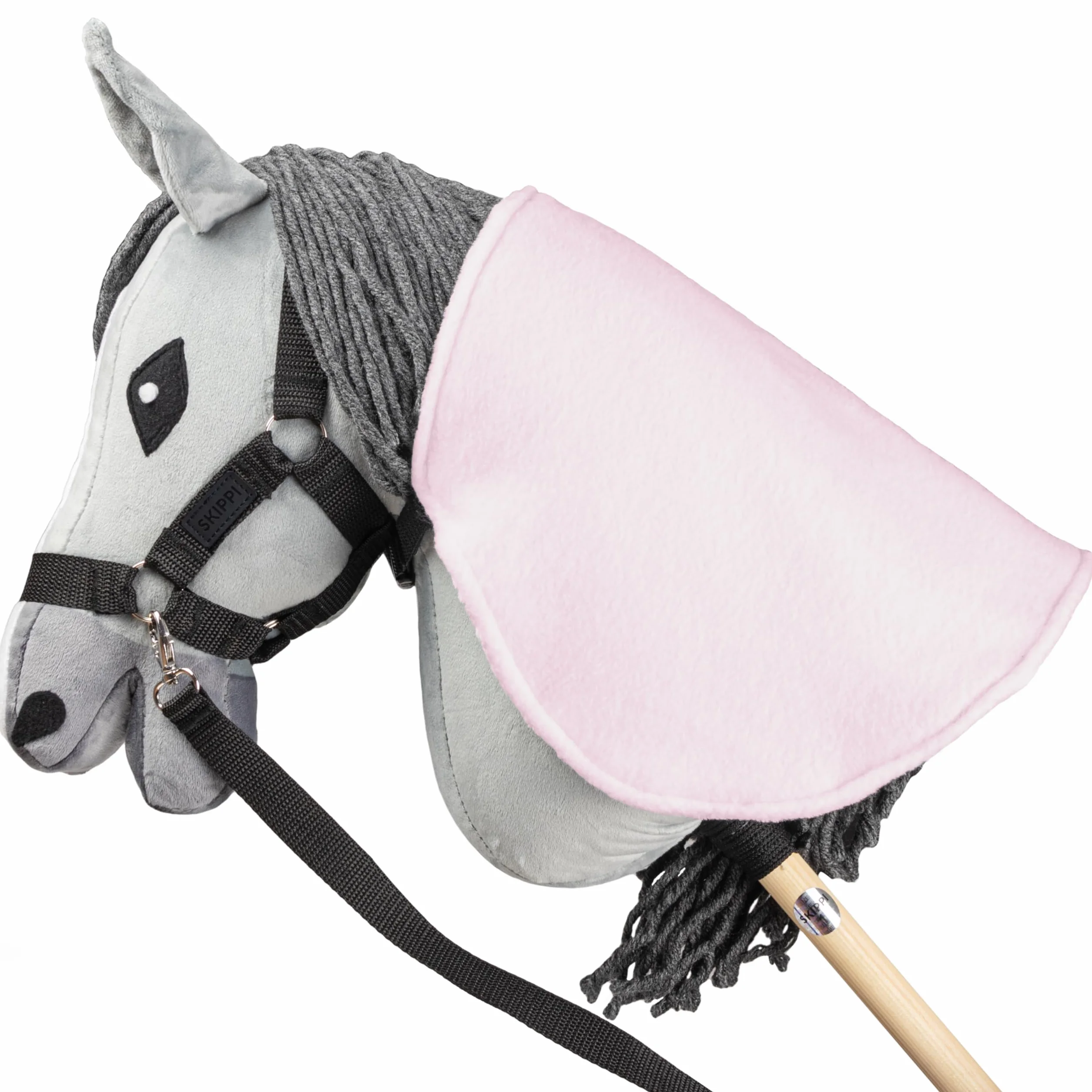 SKIPPI Coperta e Cuffietta per Hobby Horse - Rosa, Hobby Horse Accessori