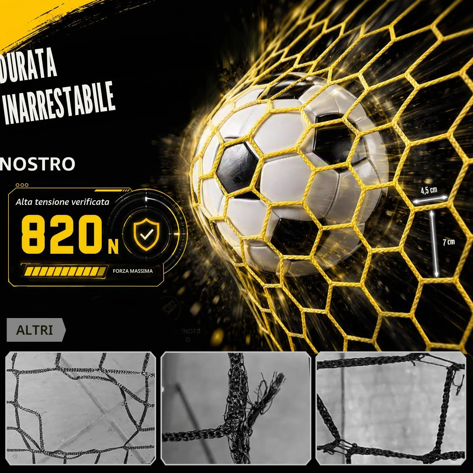 Happy Jump Rete di Rimbalzo Calcio 1x1m – Angoli Regolabili, Struttura a Nido d’Ape, Migliora Tecnica e Reattività, Ideale per Principianti e Esperti