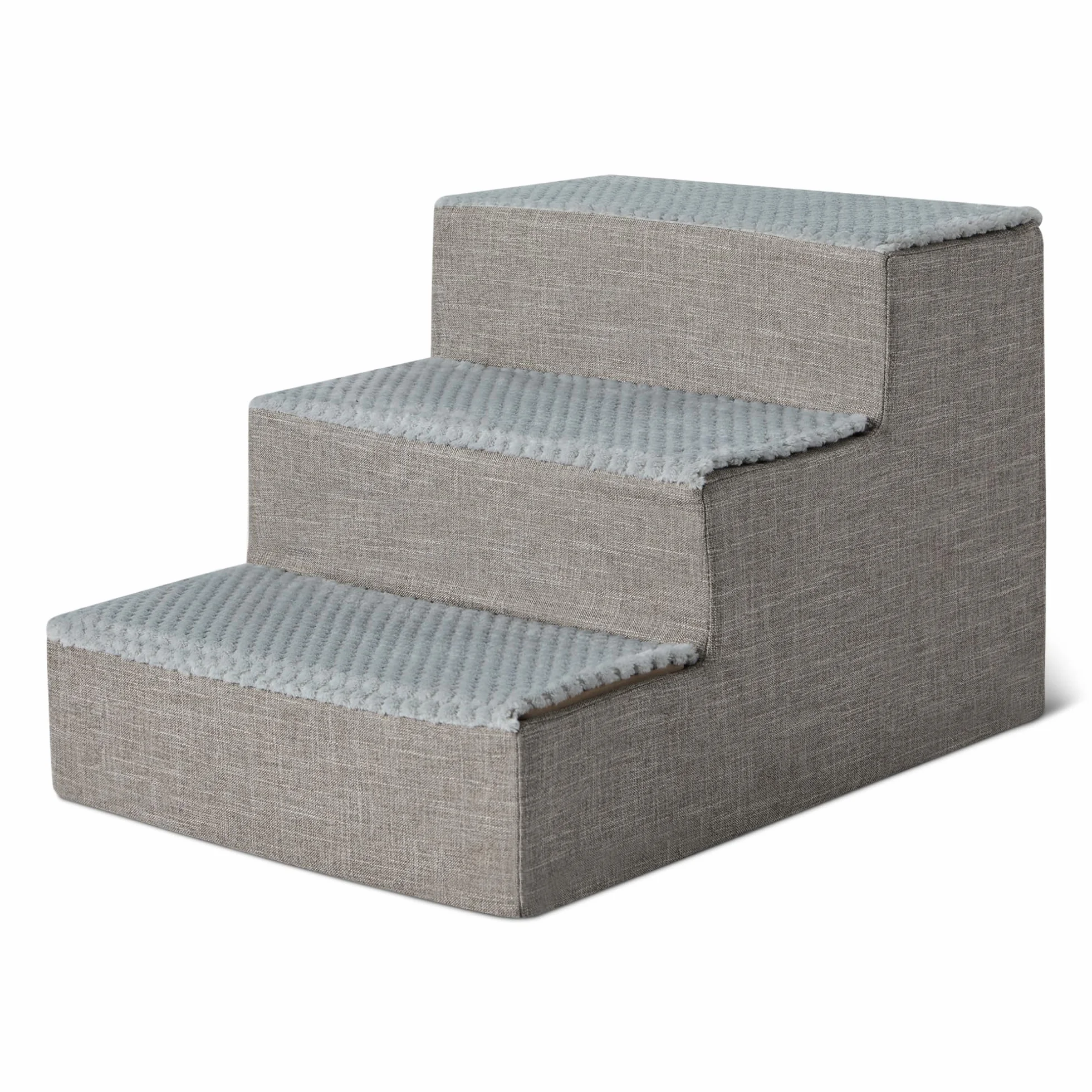 Amazon Basics Scaletta per Cani 35,1 cm 3 Gradini Letto Divano Base Antiscivolo Grigio