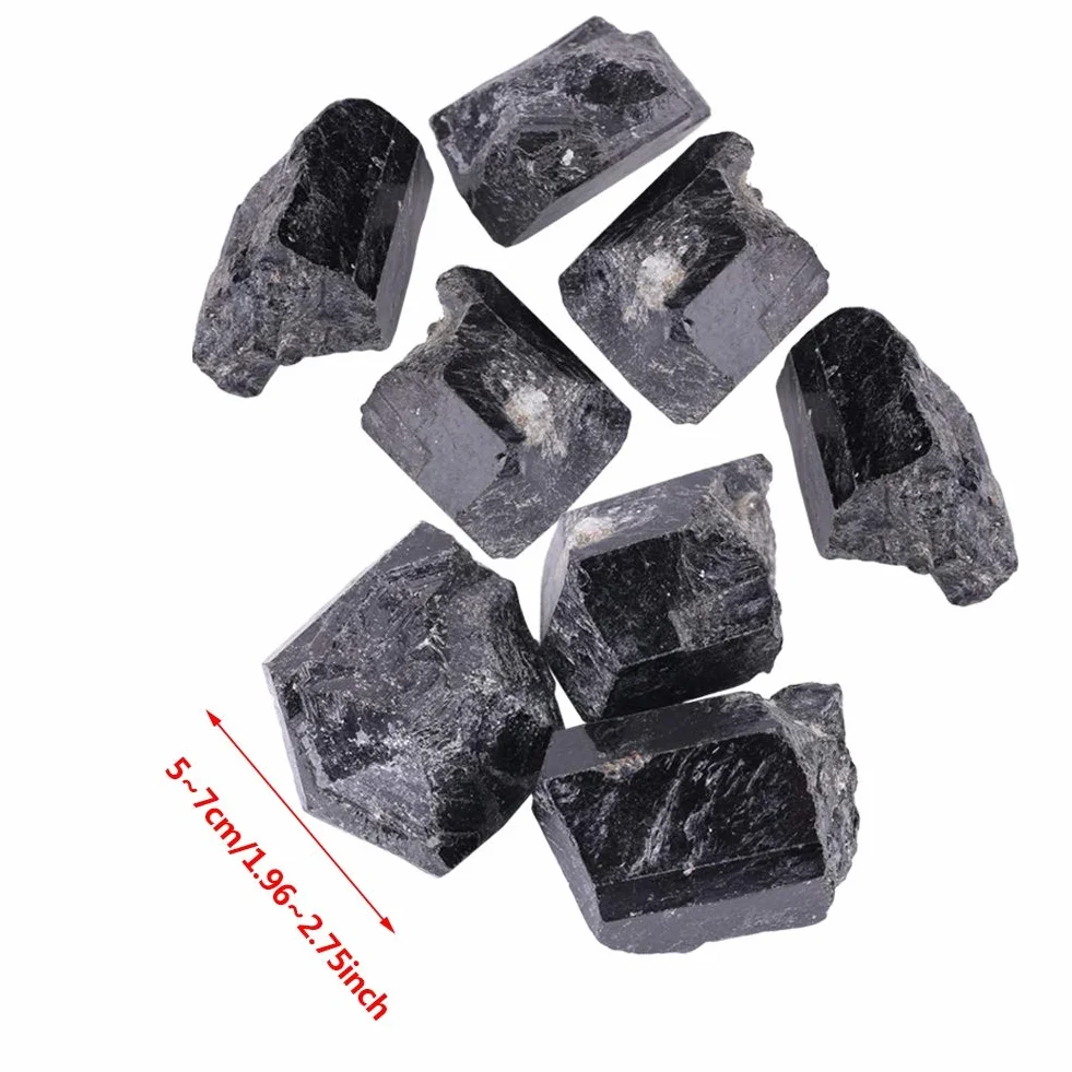 1 Pz Quarzo Naturale, Turmalina Negra Turmalina Negra Piedra Cristallo Naturale Tormalina Roccia Grezza Pietra Curativa Minerale