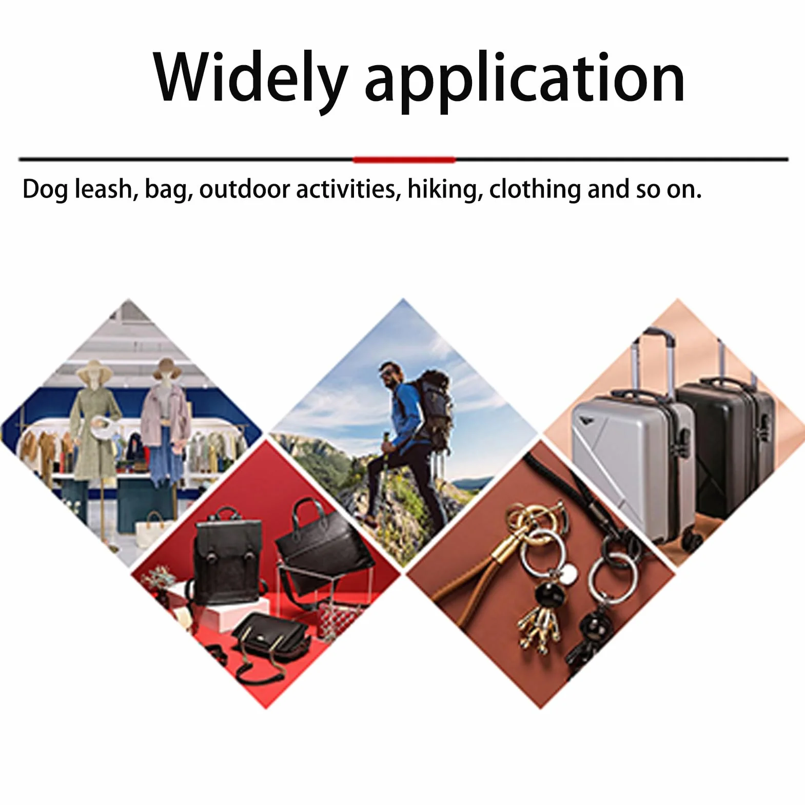 Set di 2 Moschettoni a Forbice Girevoli 360° - Snap Versatili per Cani, Campeggio, Escursionismo e Fai da Te
