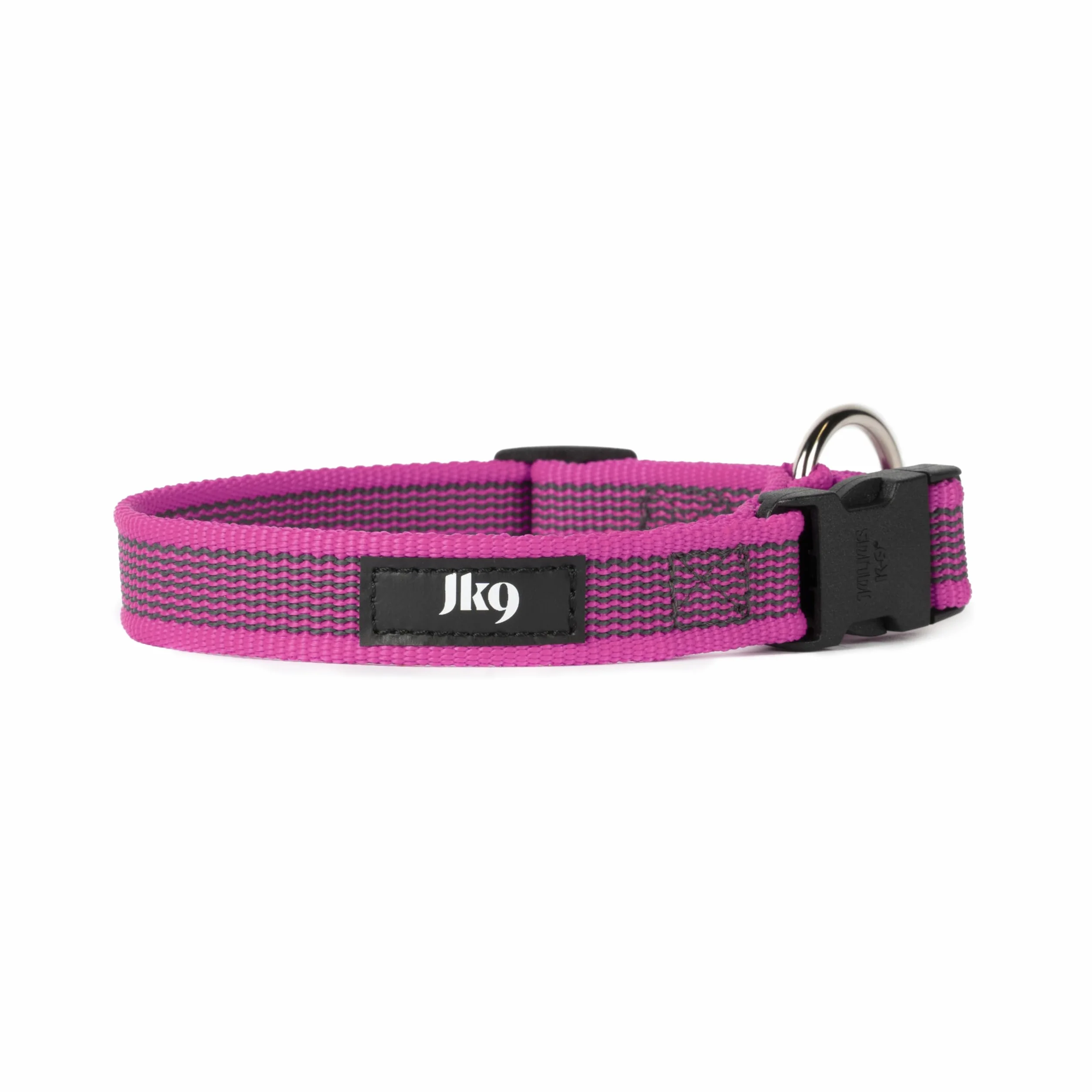 Collare K9 serie Color & Grey, 20 mm x 27-42 cm, rosa-grigio