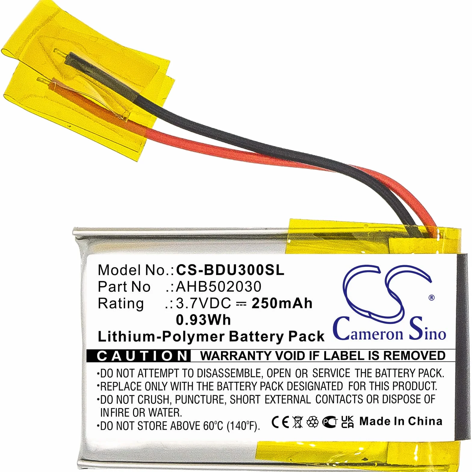 TECHTEK Batteria 250mAh compatibile con [Teufel] AIRY, per [Bosch] BDU3XX, Intuvia Display, Intuvia E, Performance Line CX sostituisce 502030, AHB502030