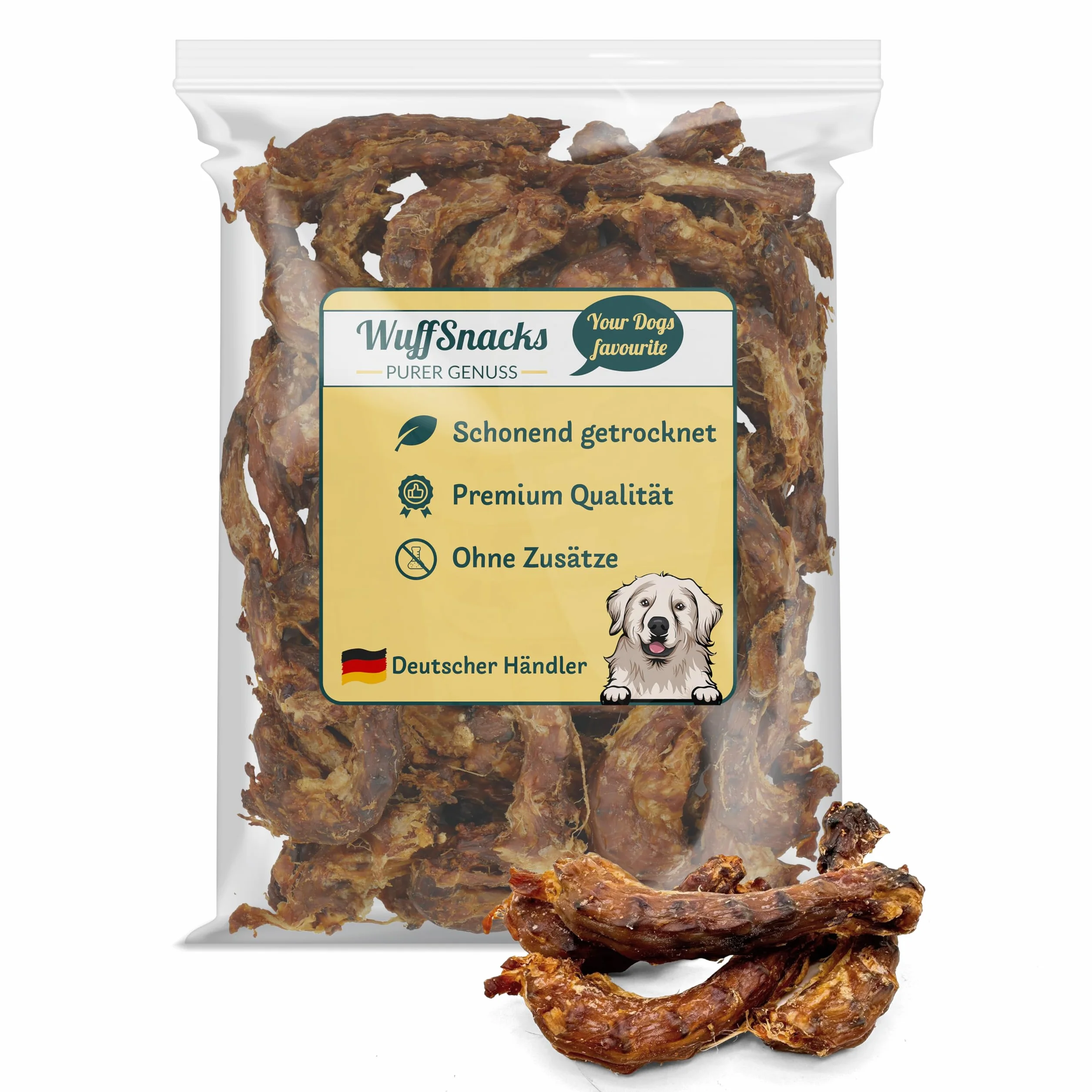 Colli di pollo per cani, 5 kg, naturali e di alta qualità, a basso contenuto di grassi e ricchi di proteine, articolo da masticare per la cura dei denti
