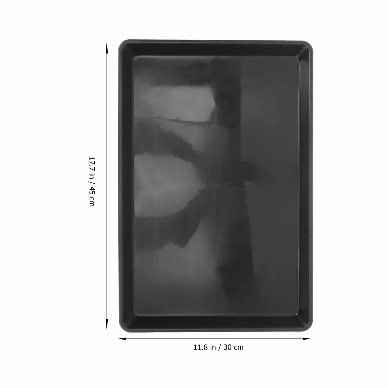 Vassoio Per Gabbia Cane 2 Pezzi Plastica Nero 17x13 Pollici Resistente Antiperdite
