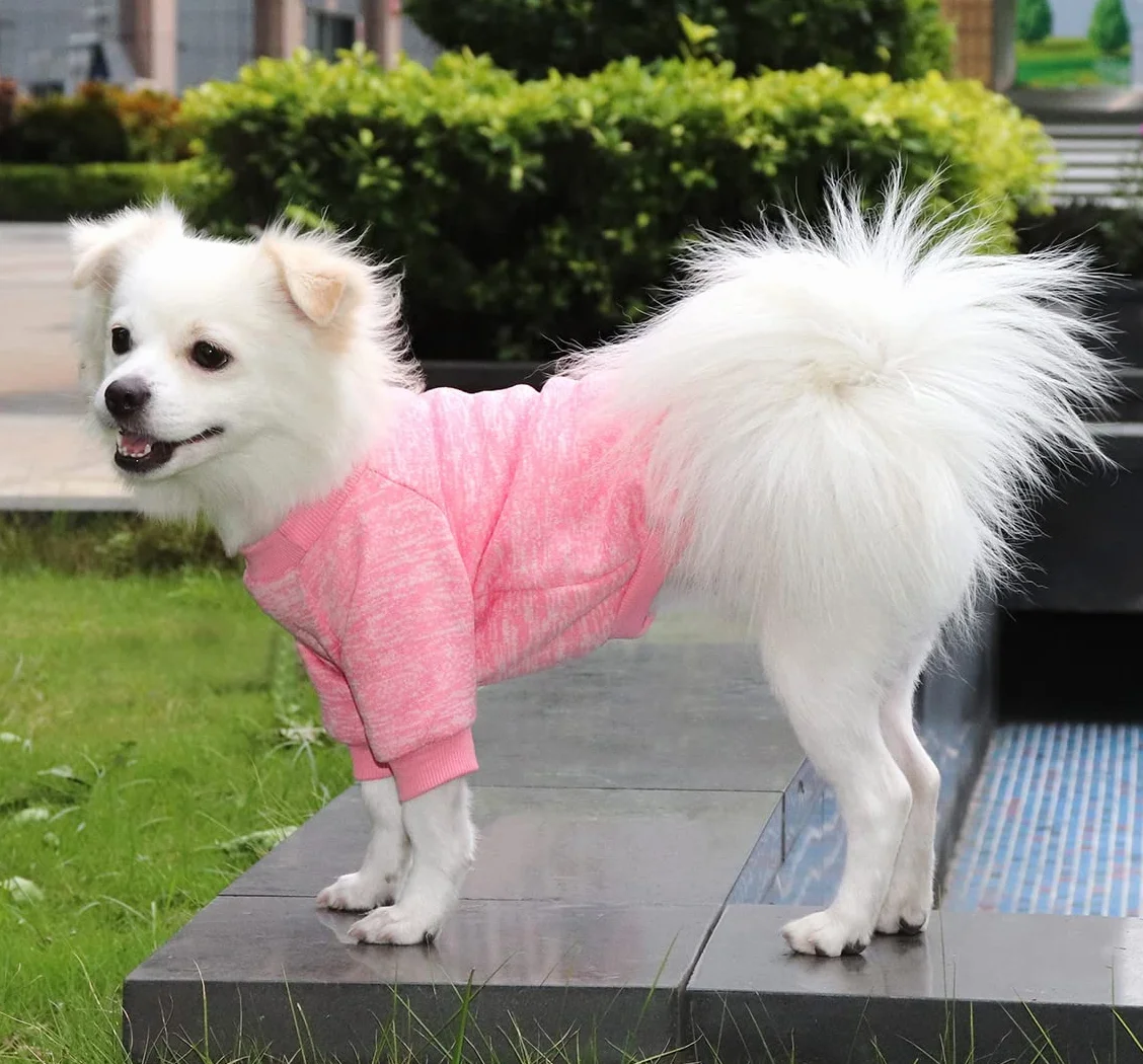 Maglione Cane Taglia Grande Felpe per cani Labrador Maglia Pile 4XL Rosa+Viola