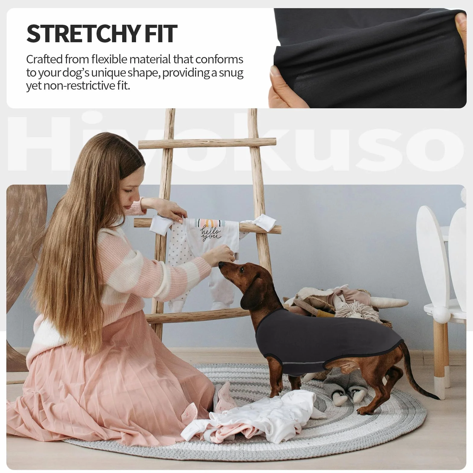 Maglione Per Cane Bassotto Confortevole Grigio XS