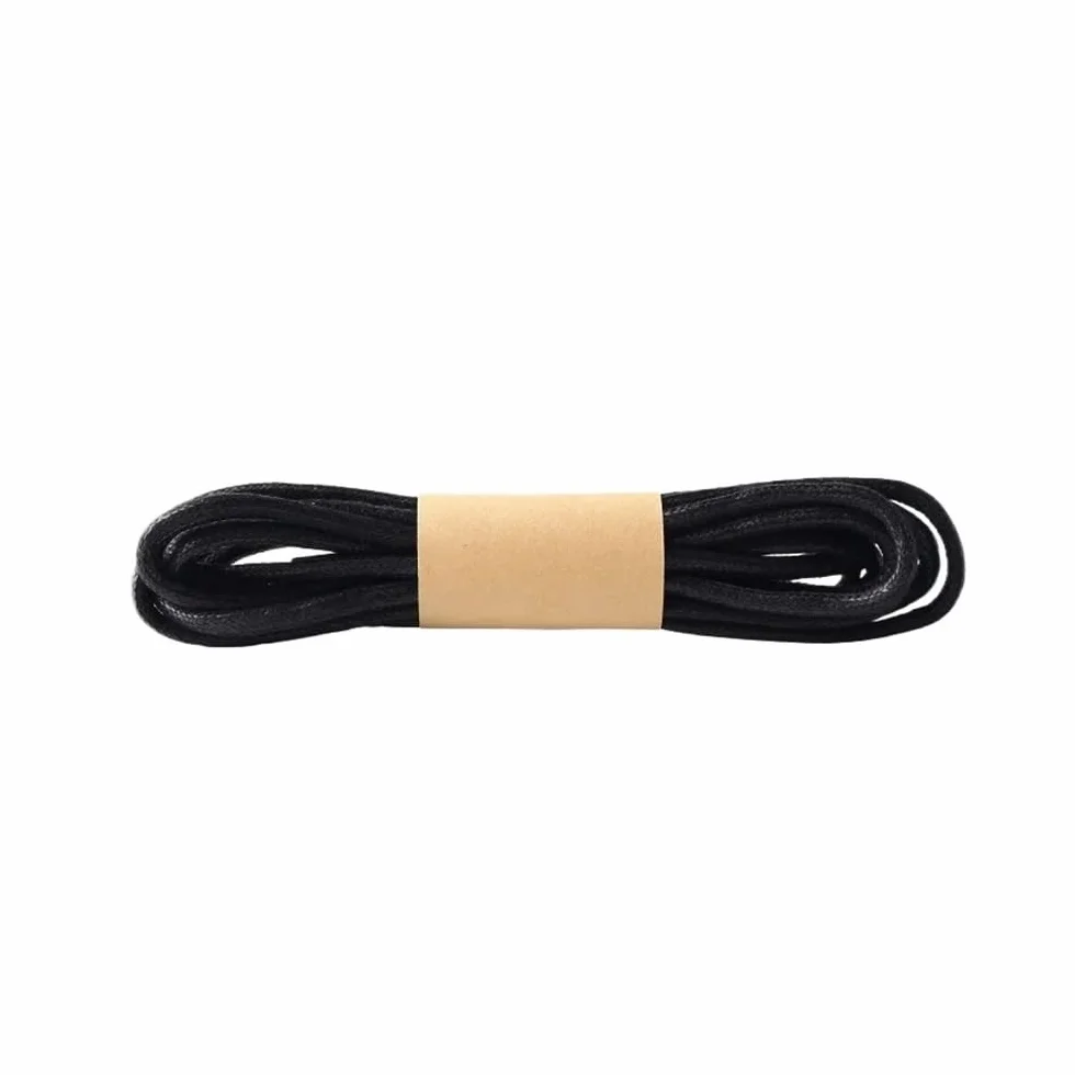 Lacci rotondi in puro cotone cerato 2 paia 60/70/80/90/100/120/140/160/180 cmOxford lacci per scarpe stivali lacci in pelle impermeabile 12 colori