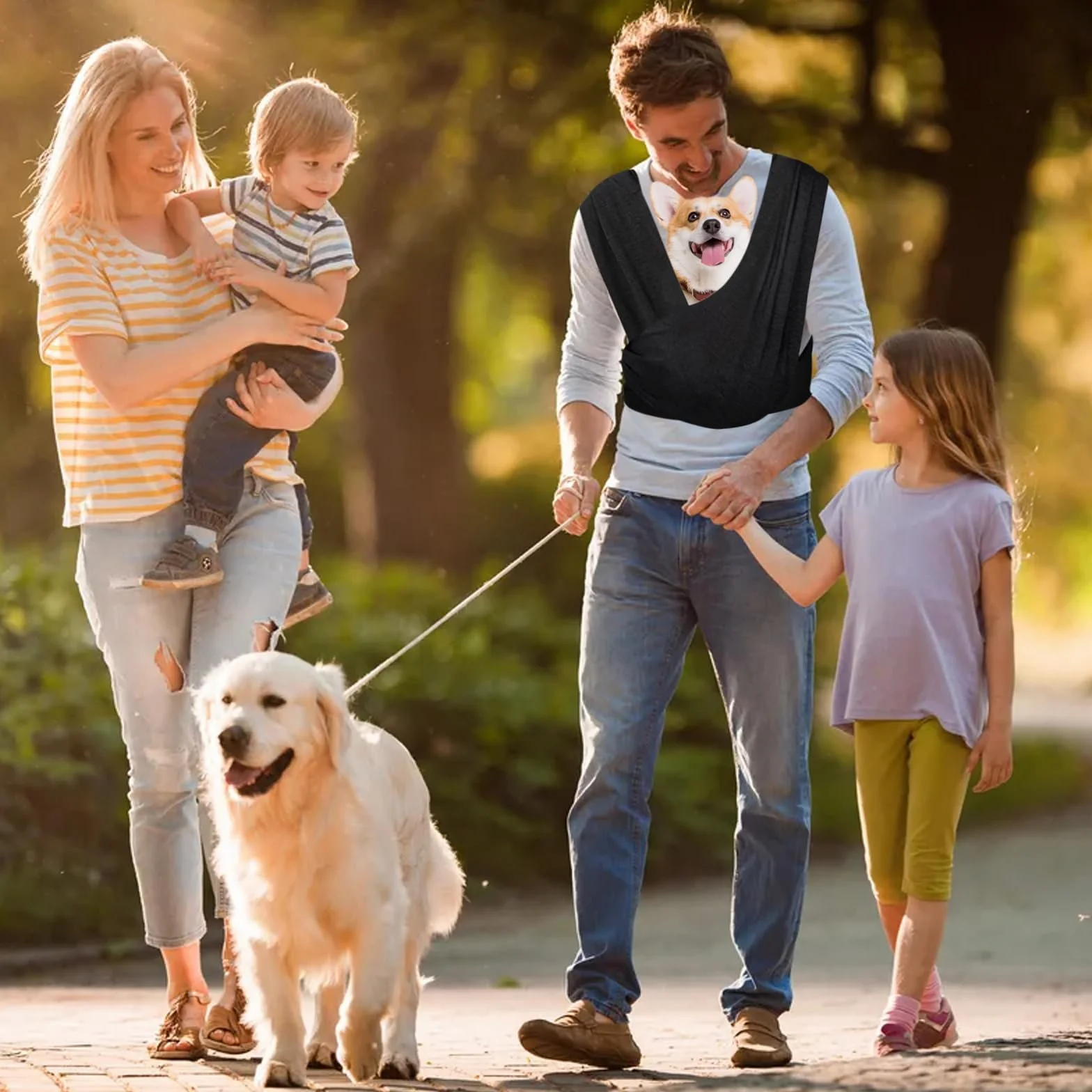 Amexo Borsa da Viaggio per Cani, Trasportino da Passeggio Borsa a Tracolla Porta Animali Domestici per Cane Gatto Fino a 9 kg