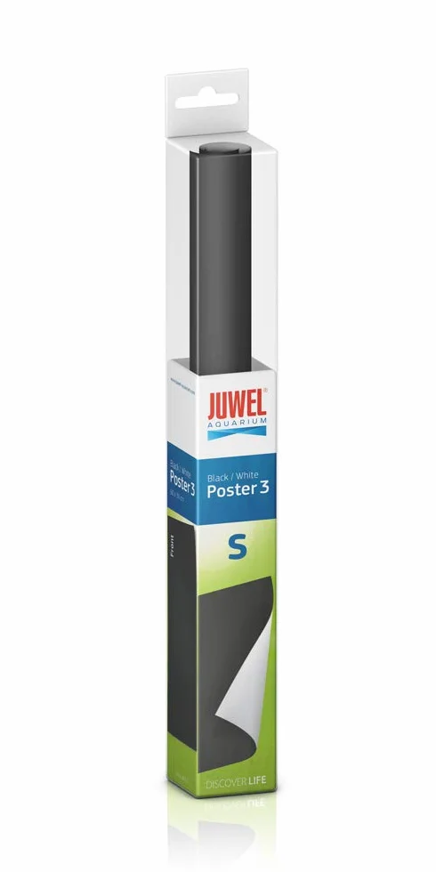 Juwel - Poster 3 Set di Sfondo per acquariofilia, Nero/Bianco 60 x 30 cm, Taglia S
