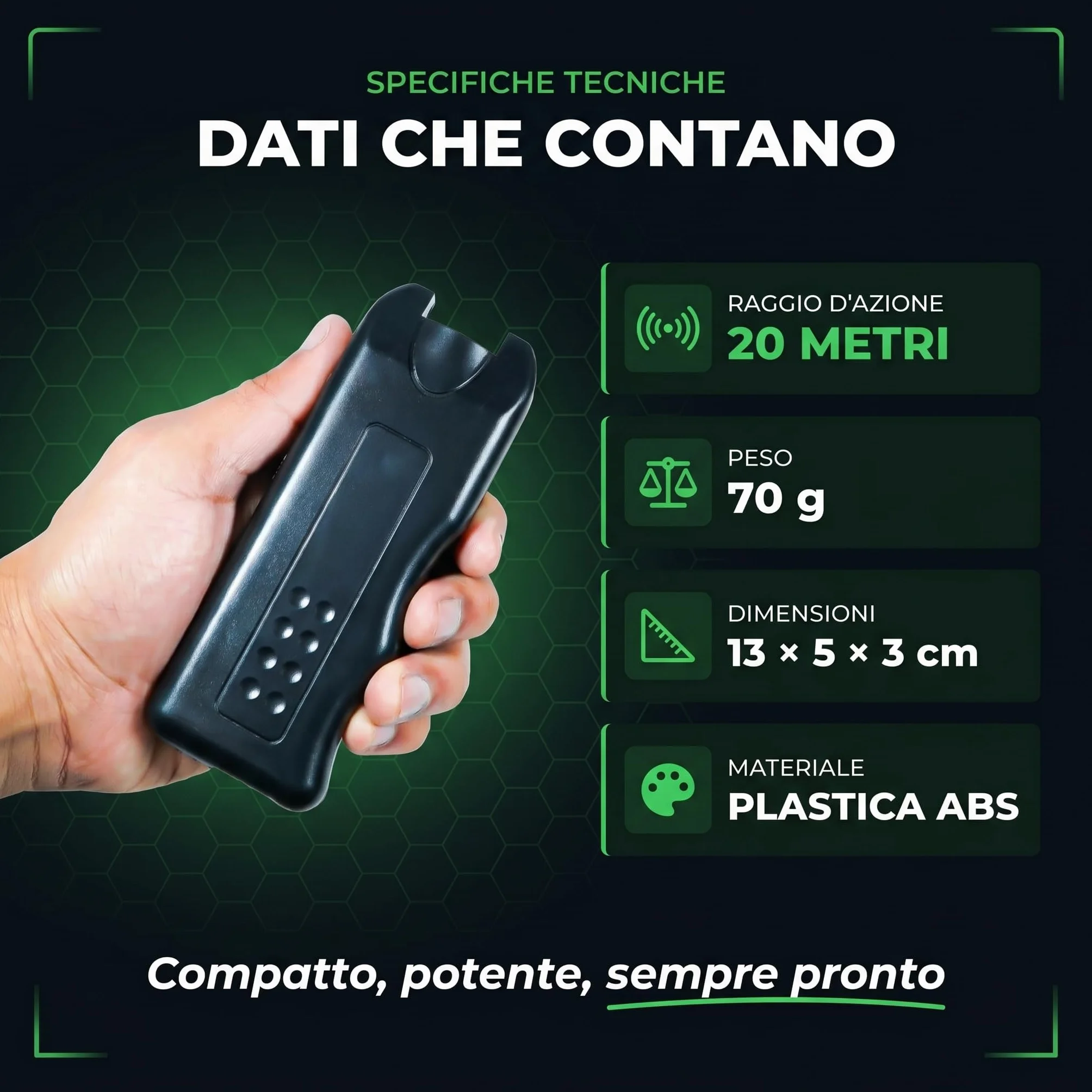 Dispositivo Repellente per Cani Aggressivi con Ultrasuoni e LED Flash - Portatile e Sicuro - Allontana Cani Minacciosi Senza Danneggiarli, Perfetto per Jogging, Passeggiate, Ciclisti 20MT (Stop Dog X)