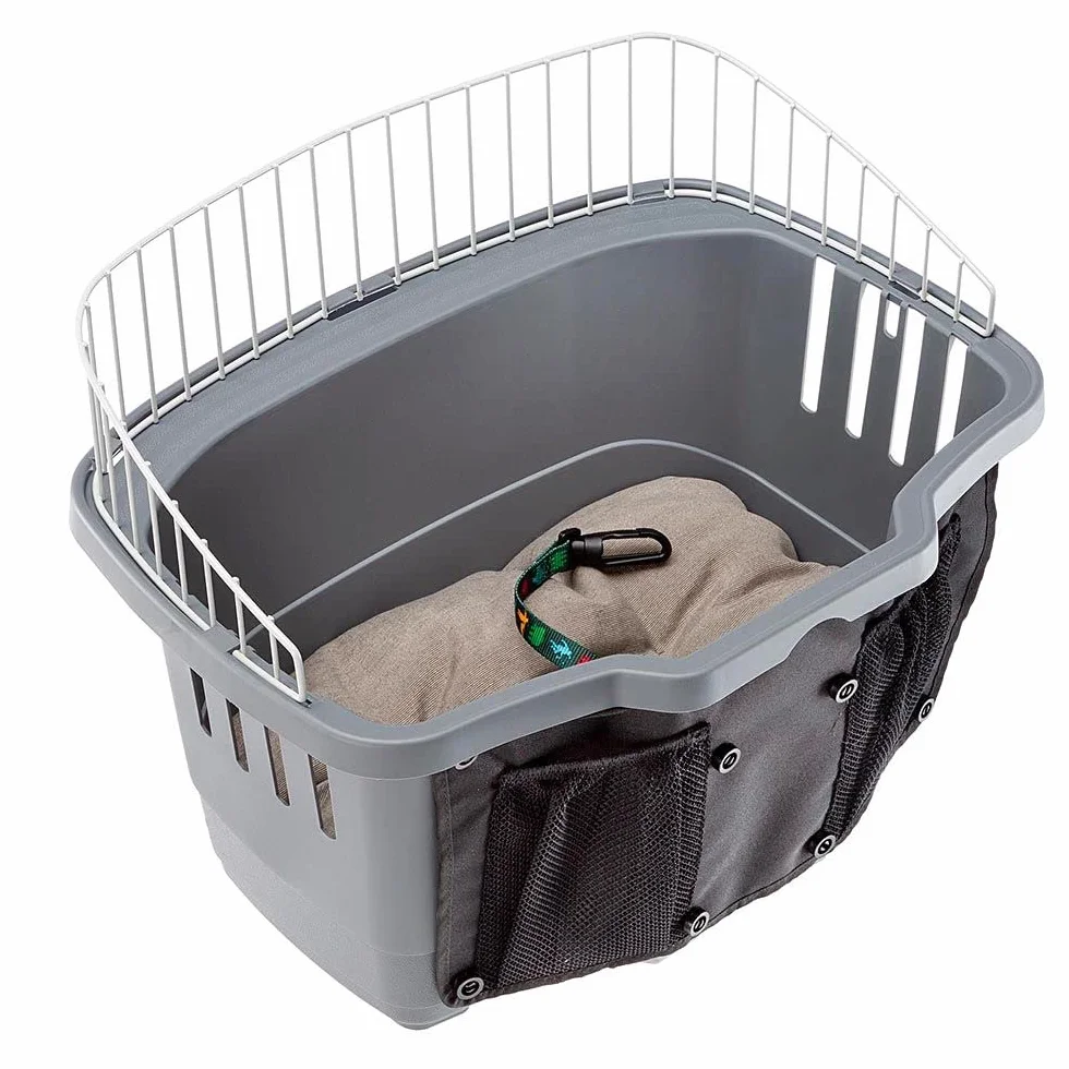 Ferplast Atlas Bike 20 Rapid Dog Bike Carrier 47 x 35,5 x 34,5 cm, grigio