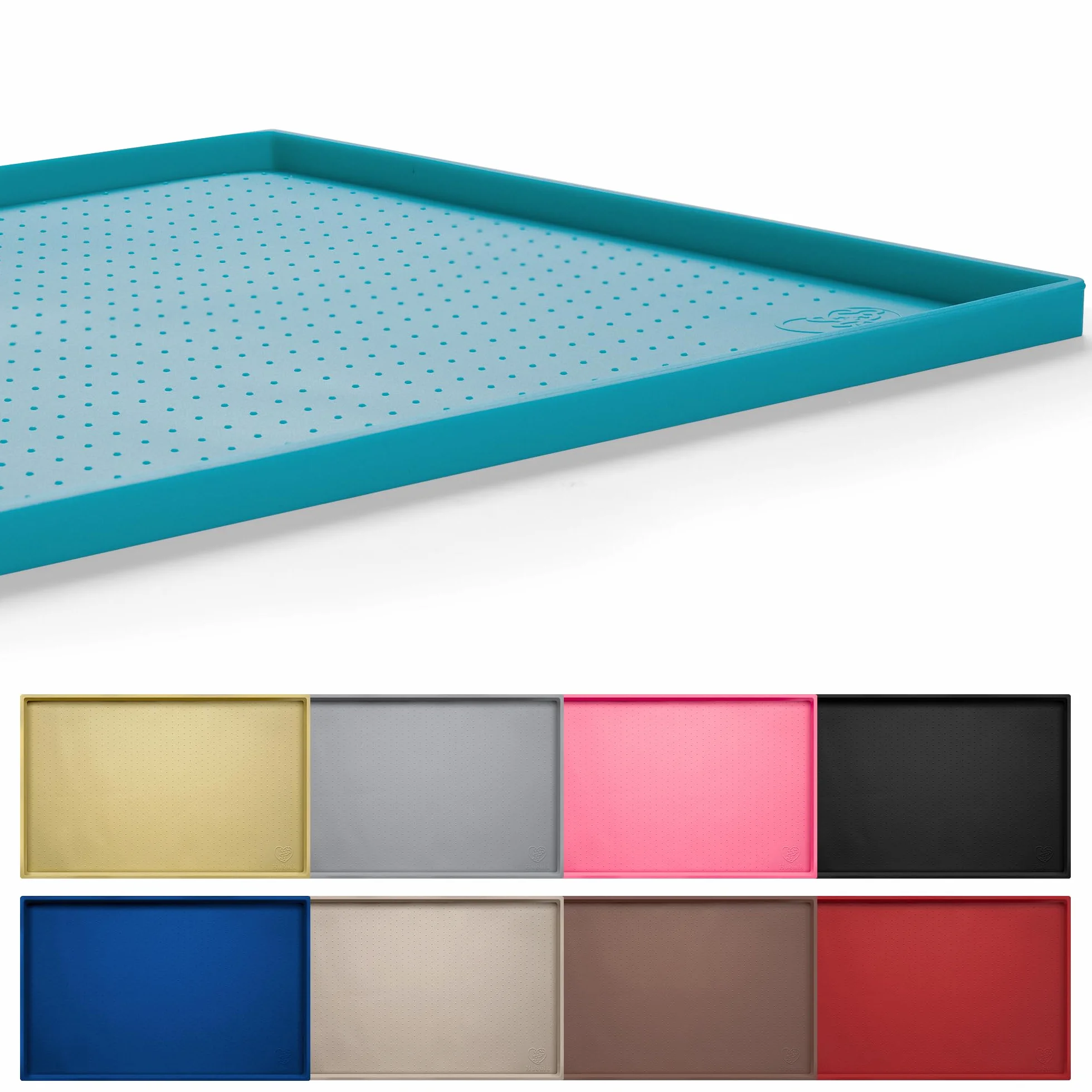 Hubulk tappetino alimentare per cane e gatto, antiscivolo, in silicone, non sporca, approvato FDA, misura grande 48,3 x 30,5 cm
