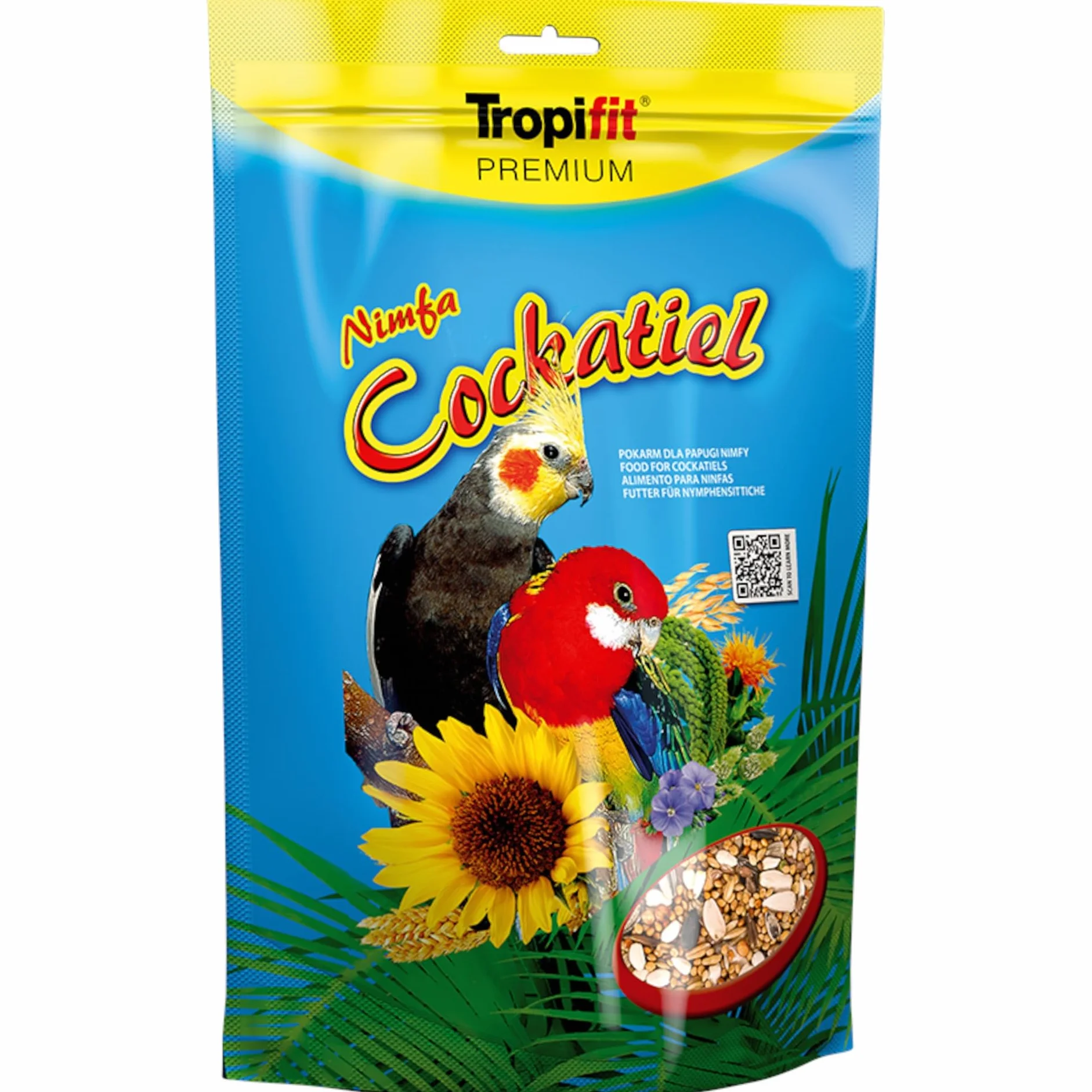 COCKATIEL 700g Misto di granaglie e semi per cacatuidi e pappagalli