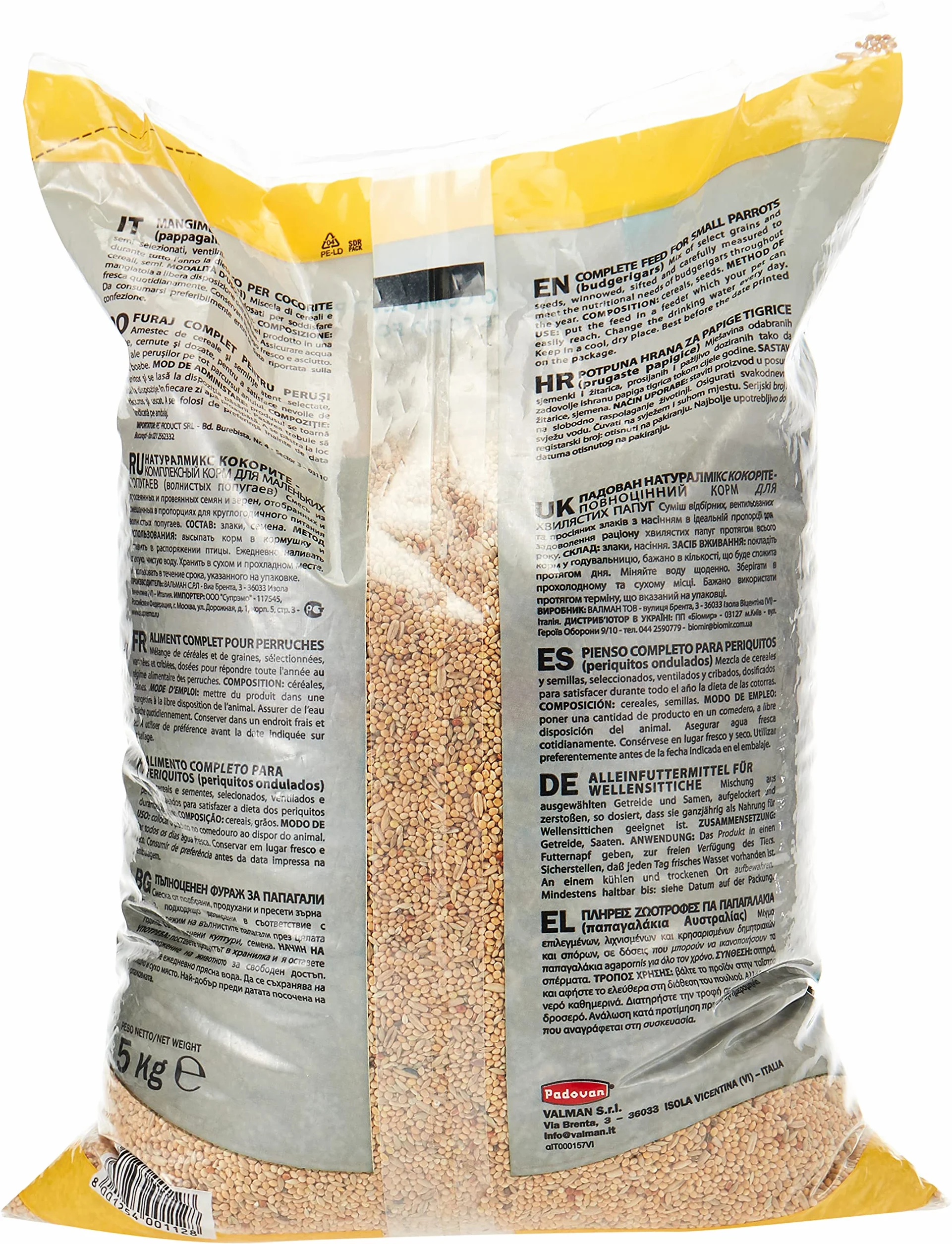 Padovan Naturalmix Cocorite Alimento Completo 5 kg