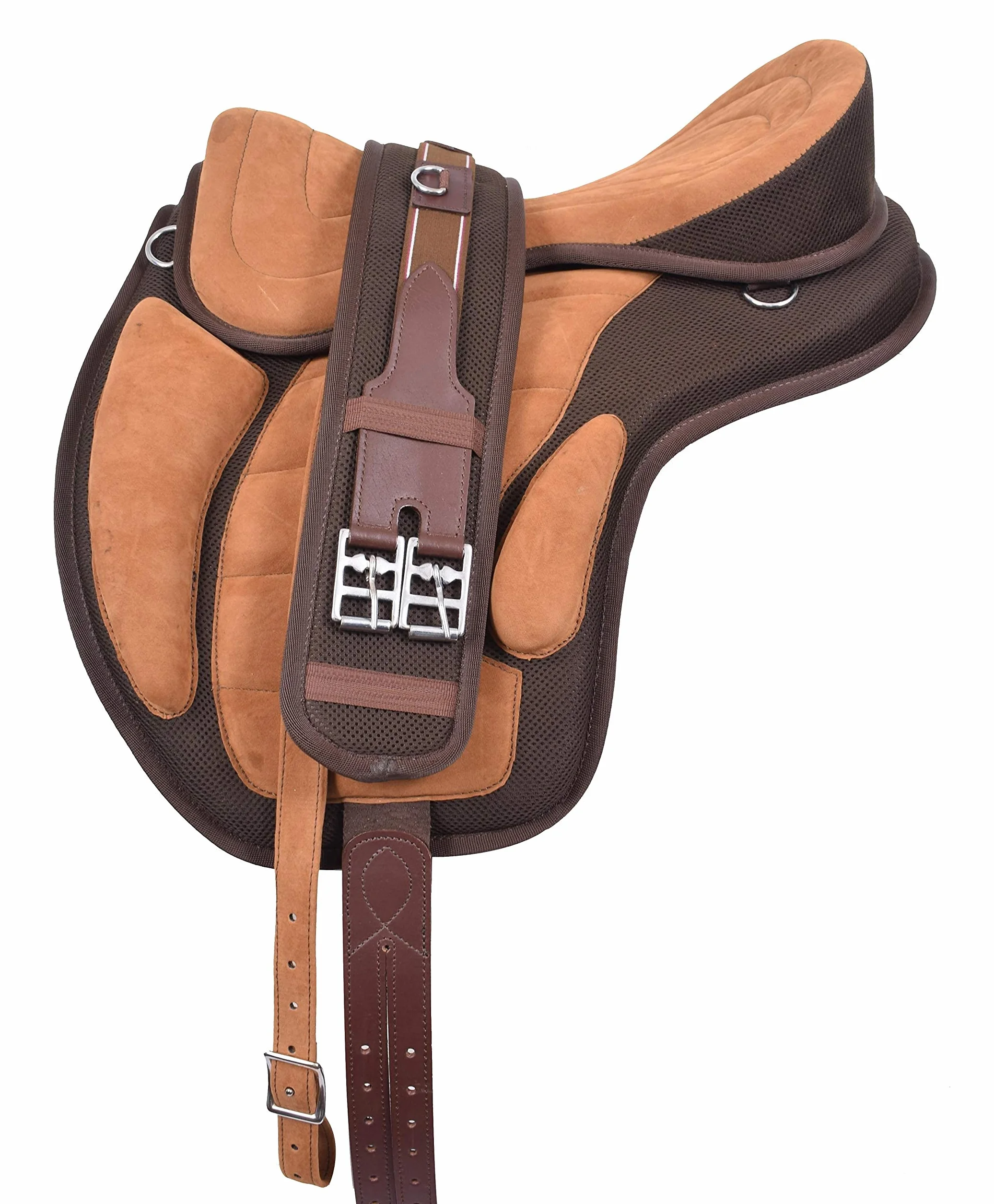 EU Equestrian Universe - Selle per cavalli occidentali in Freemax sintetico senza albero con circonferenza abbinata
