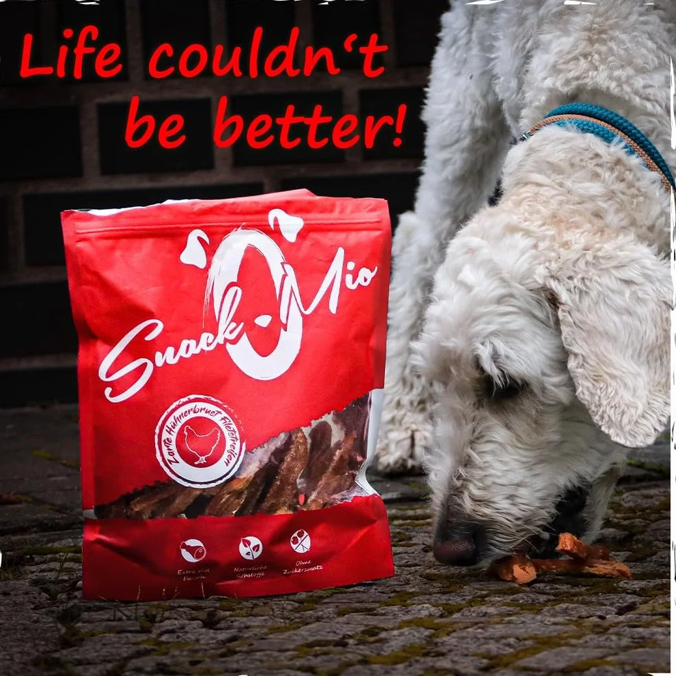 Snackomio Venandi Animal Succosi Straccetti Di Filetto Di Petto Di Anatra - Mastica Premium Per Cani - 500 g