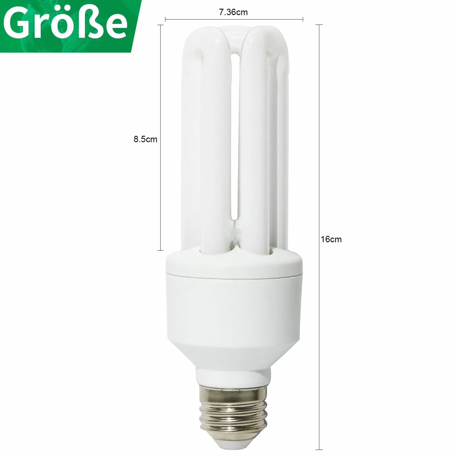 Lampadina UVA UVB per uccelli 2.4 UVB 20W Lampada fluorescente compatta