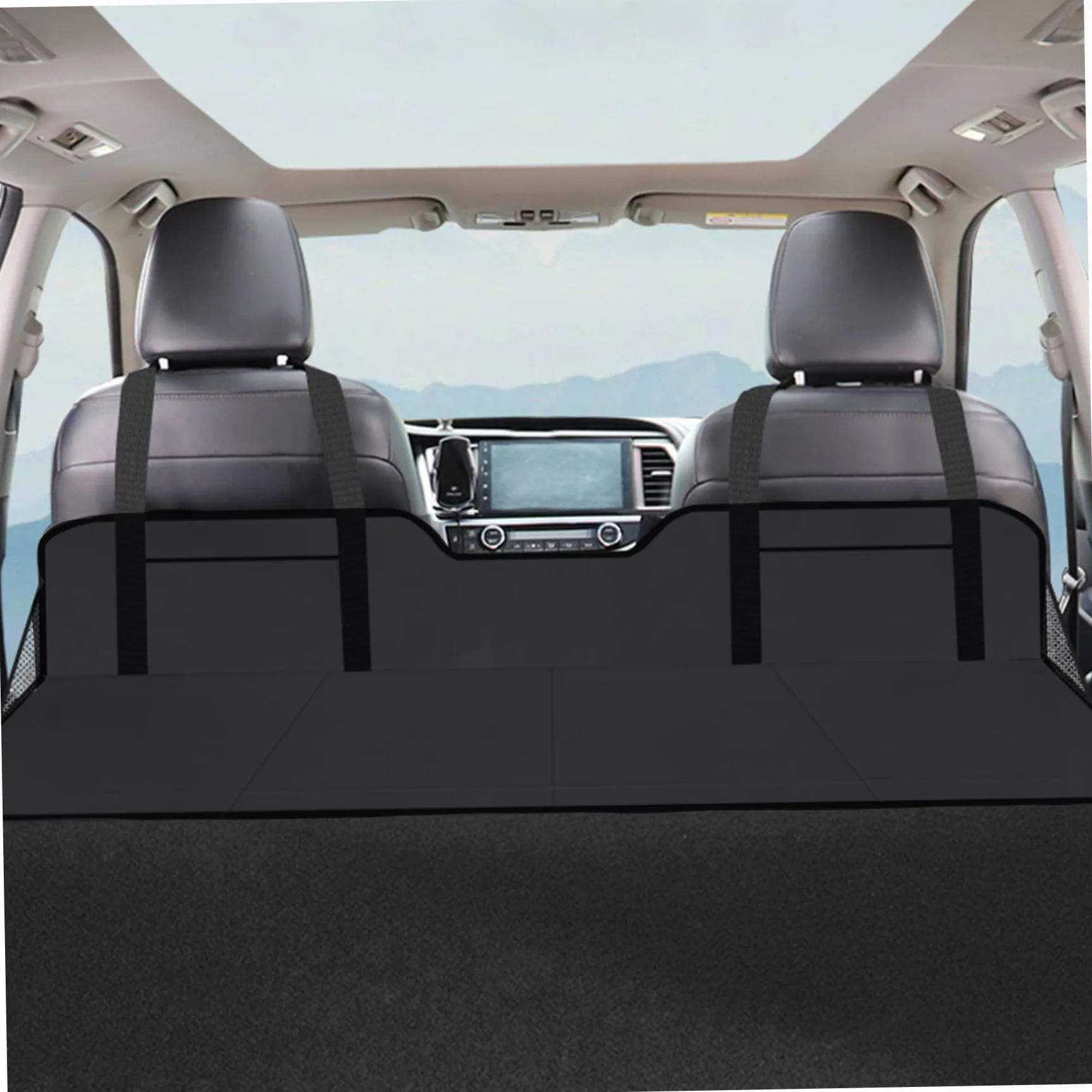Sedile posteriore dell'auto estensione da 4 volte non gonfiabile per letto per letto posteriore con sacca di stoccaggio 50x16 in auto sul sedile posteriore Extender per camion, pesca, campeggio, spia