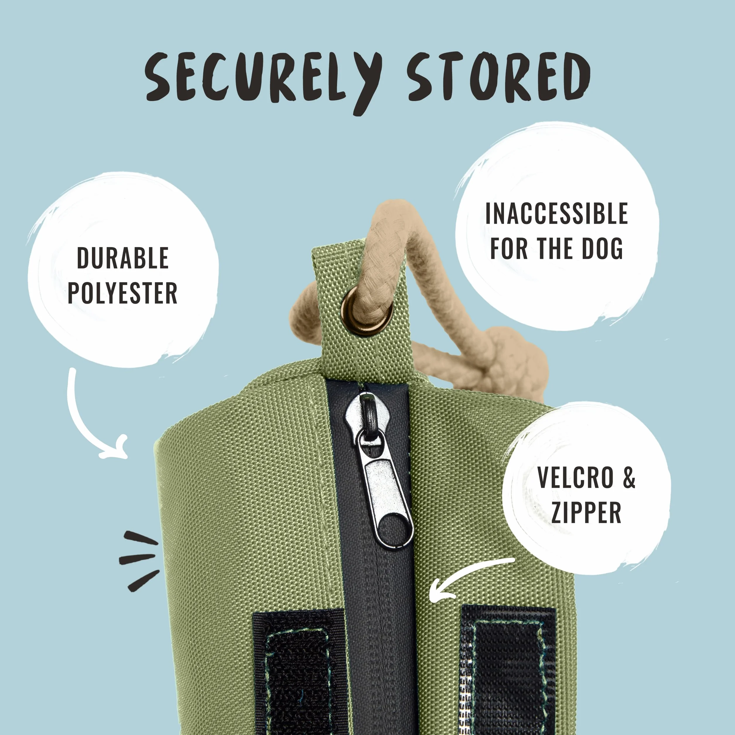 Rudelkönig Manicotto Cane - Salamotto per Cani - Dummy Cane Salsicciotto per Cani - Gioco robusto per Addestramento