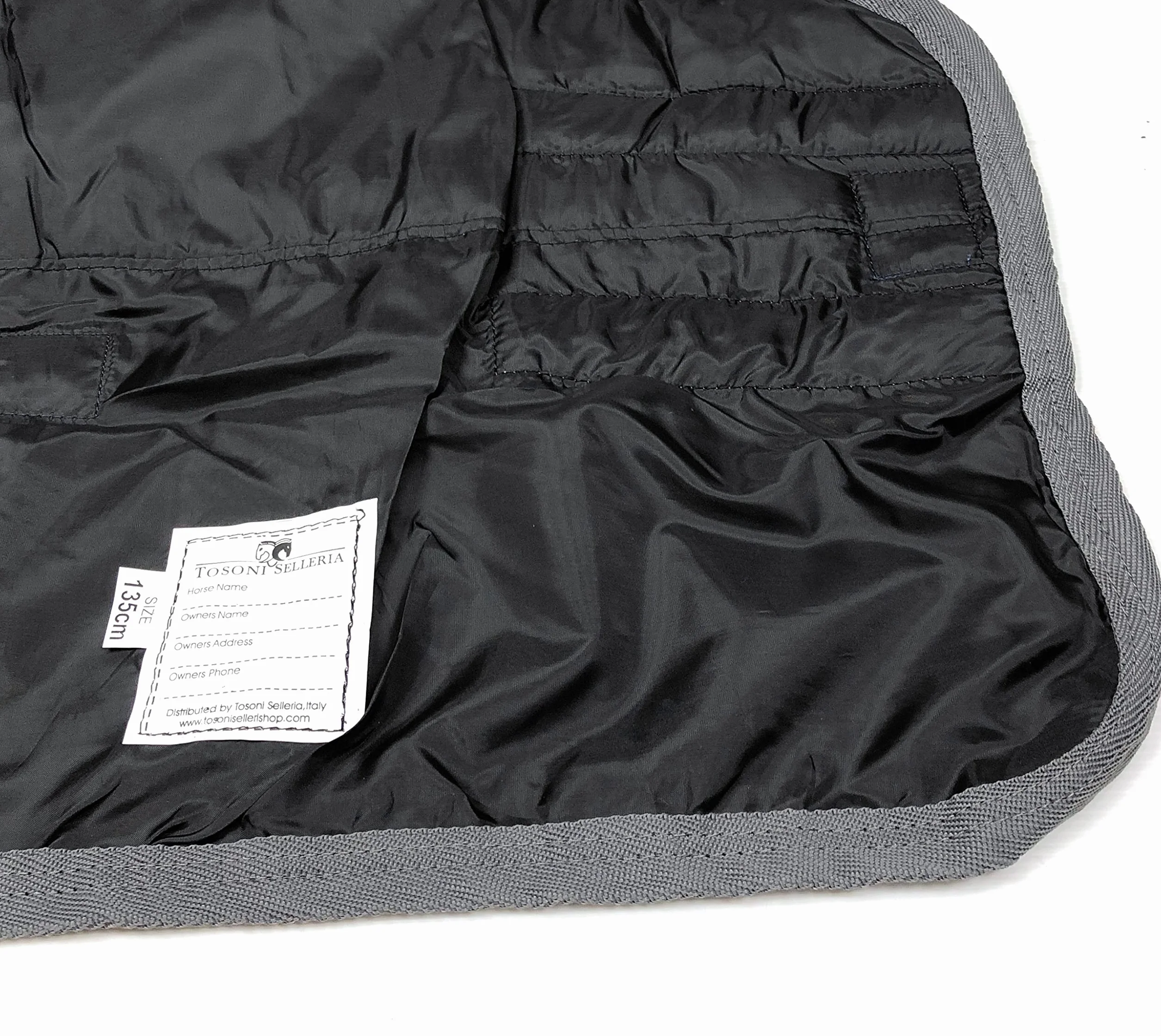 Horses, Coperta da Paddock per Cavallo Turnout 200 gr, Impermeabile, Imbottita, Resistente, con Cinghie ad Incrocio, Bordeaux 145 cm