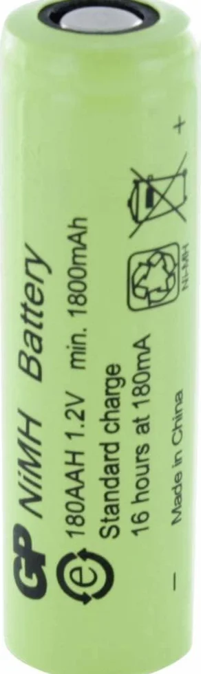 GP GPIND180AAHB Batteria ricaricabile Stilo AA NiMH 1800 mAh 1.2 V
