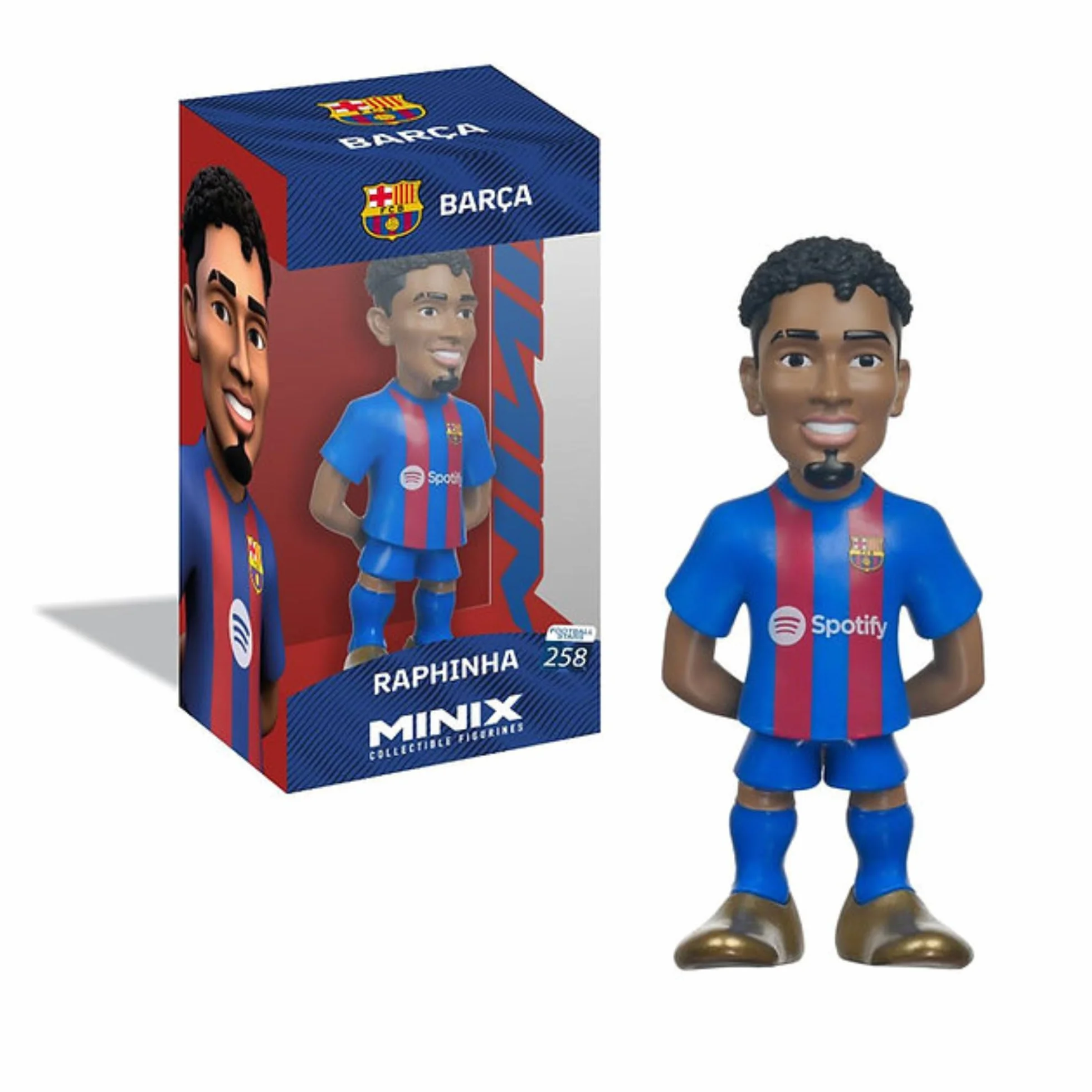 MINIX - Football Stars #258 – FC Barcelone – Raphinha – Personaggio da collezione 12 cm