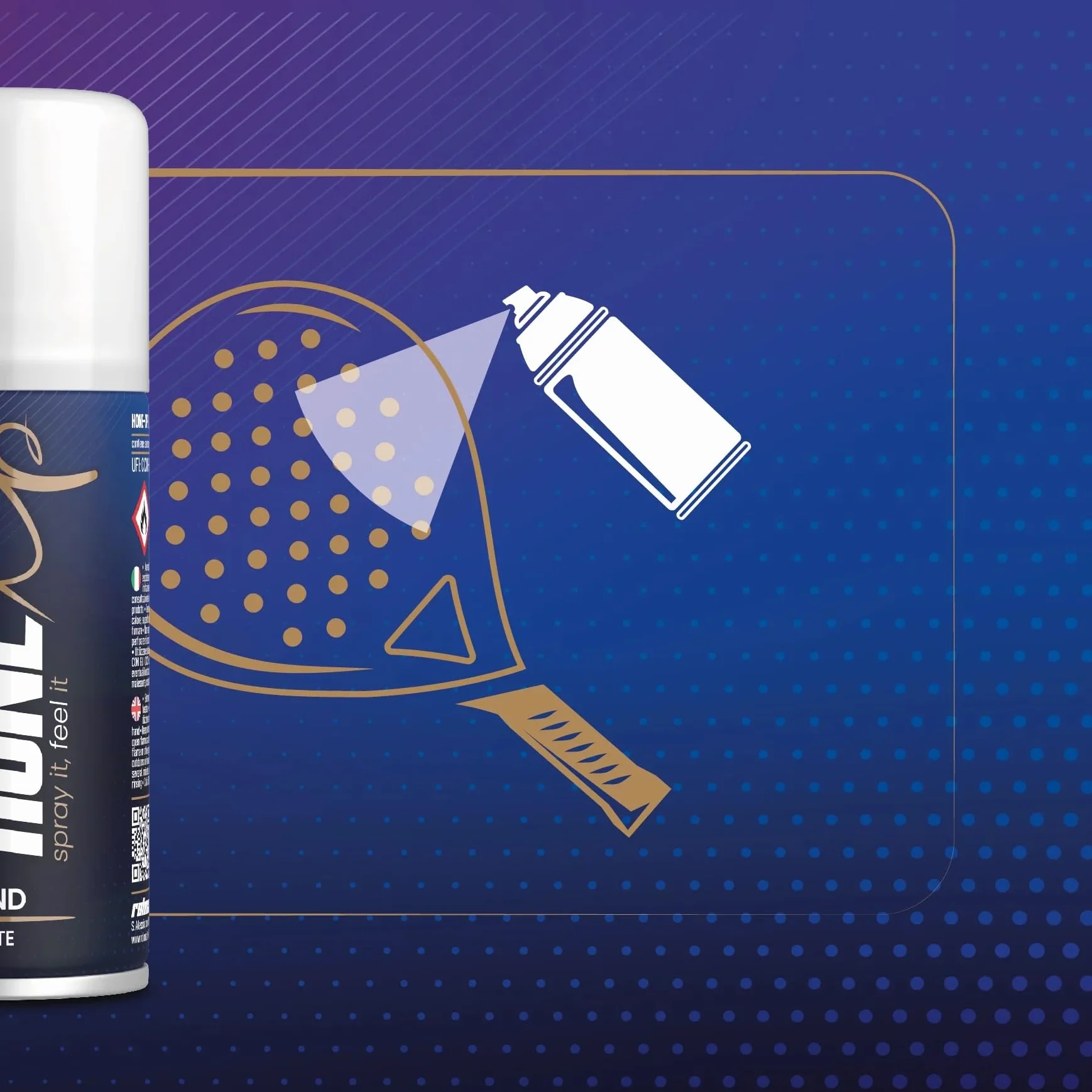 Spray Sabbiatura Racchetta Padel 100 ml Effetto Ruvido Spin Migliorato