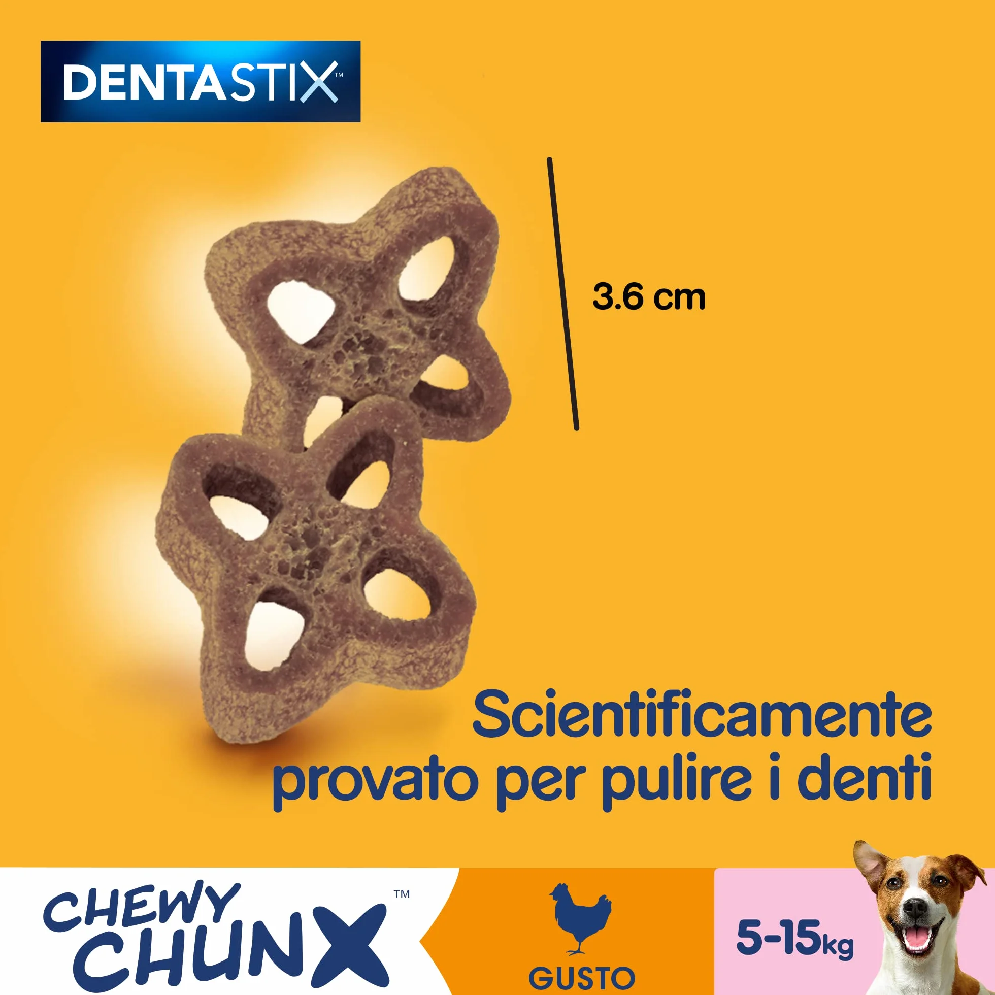 Pedigree Snack Cane, Cane Piccolo, 68 g, Confezione da 5