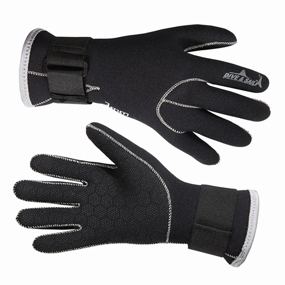 3 MM Neoprene Antiscivolo Guanti per Sport Acquatici per Immersioni Subacquee Piscina Immersione Surf, Sport Acquatici Palmati