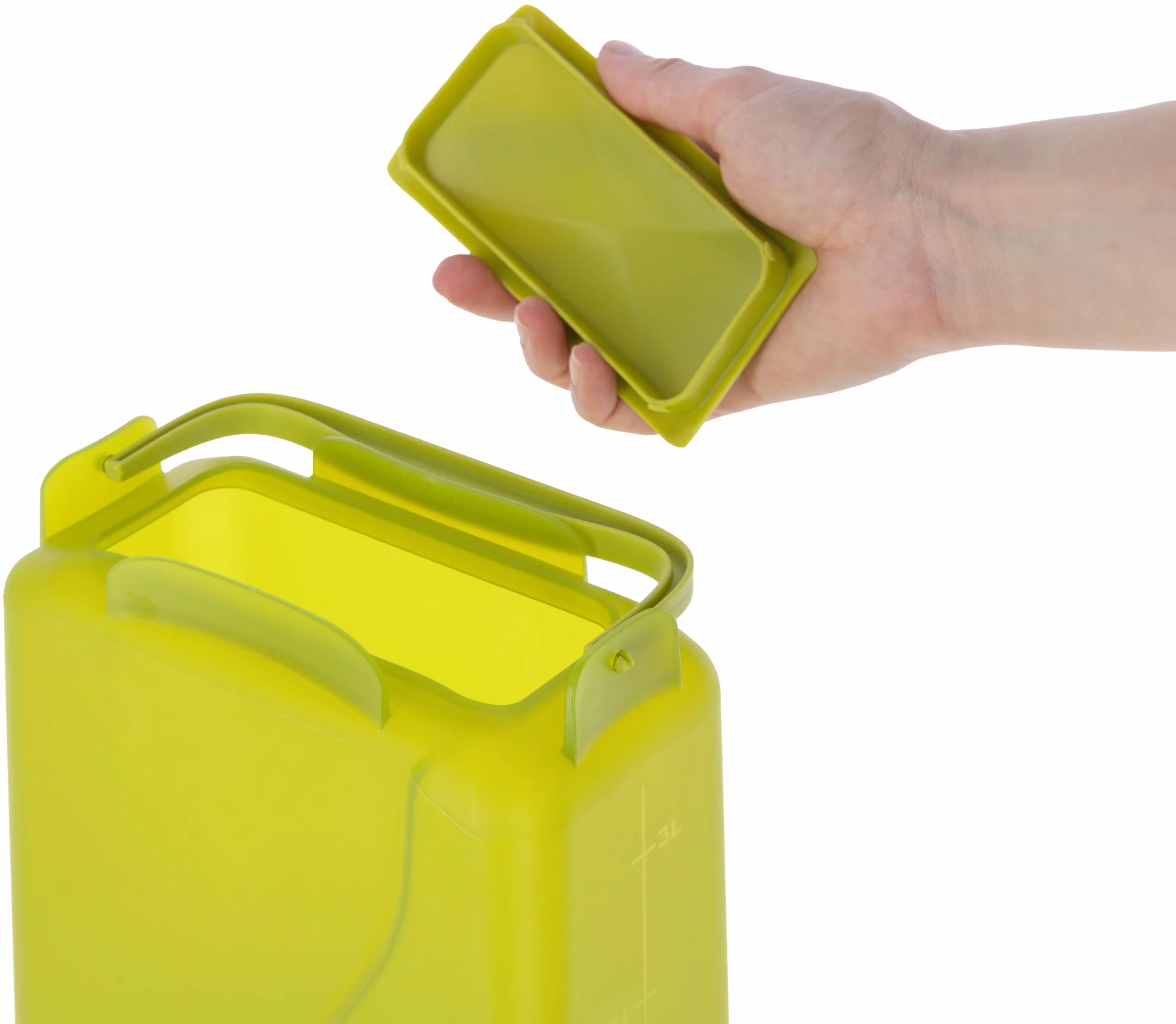Kerbl Hobbyfarming mangiatoia Automatica con Piedini, 5,5 l, Verde, 19,5 x 28,5 x 39,5 cm, mangiatoia per pollame, distributore di mangime, plastica, pollame