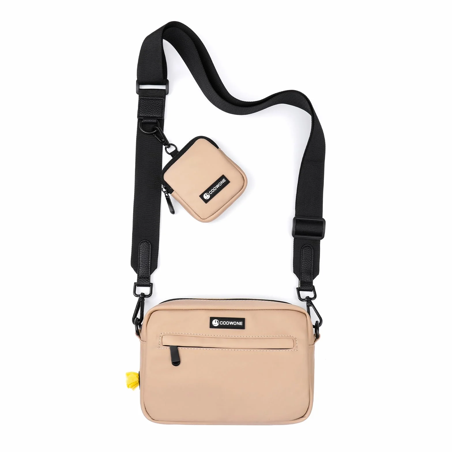Borsa impermeabile per cani, borsa per cani per addestramento del cane, dispenser di sacchetti integrato, borsa a tracolla regolabile (caffè)