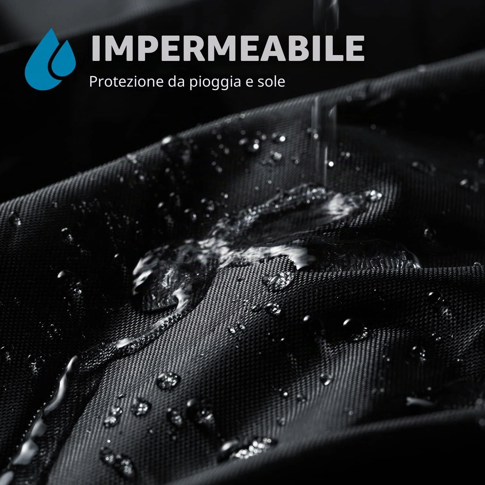 Favoto Telo Copri Bicicletta da Esterno Impermeabile, Robusto Tessuto Oxford, Protezione da Sole, Pioggia e Polvere, Antivento con Borsa per il Trasporto (Nero, per 1-2 biciclette)