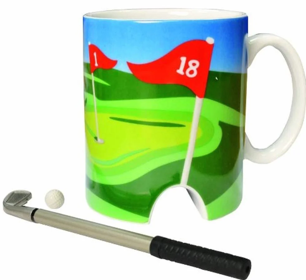 Longridge Tazza da golf e mini putter Longridge Bianco