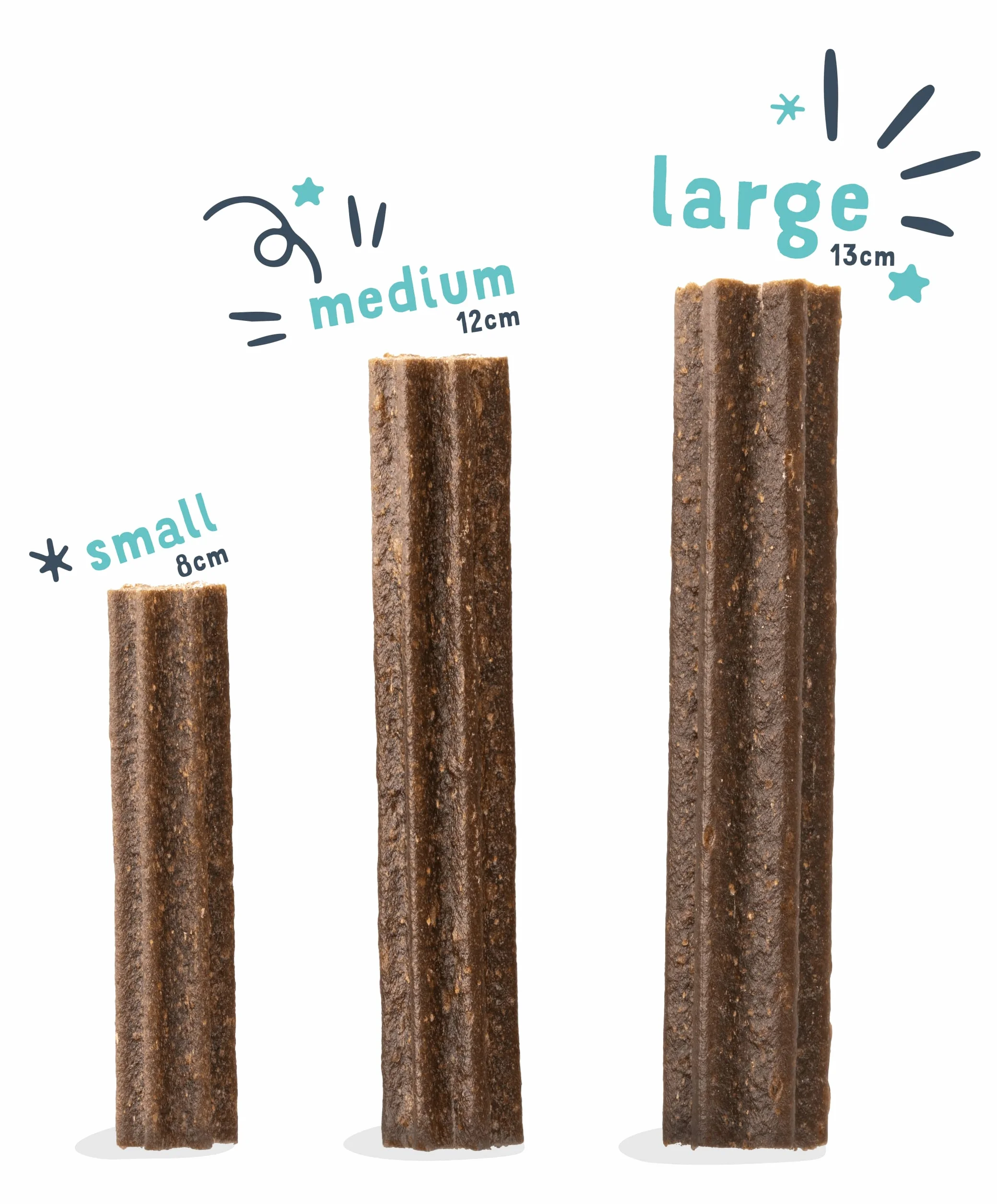 Edgard & Cooper Snack per Cane Stick Dentali Naturale 8x7 (confezione da 8) Bastoncini da Masticare, igiene dentale, tempo di masticazione lungo, alito fresco (Mela e Eucalipto, Piccolo)