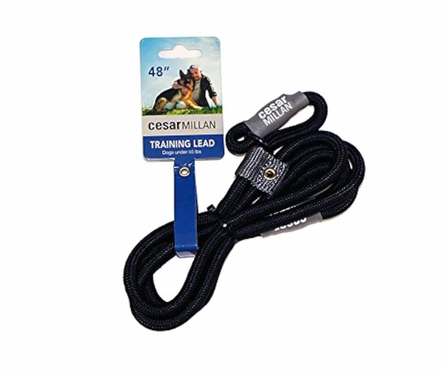 Cesar Millan Slip Lead Leash™ - Il guinzaglio da allenamento con collare antiscivolo offre un maggiore controllo e la possibilità di apportare correzioni rapide e delicate (regolare, nero)