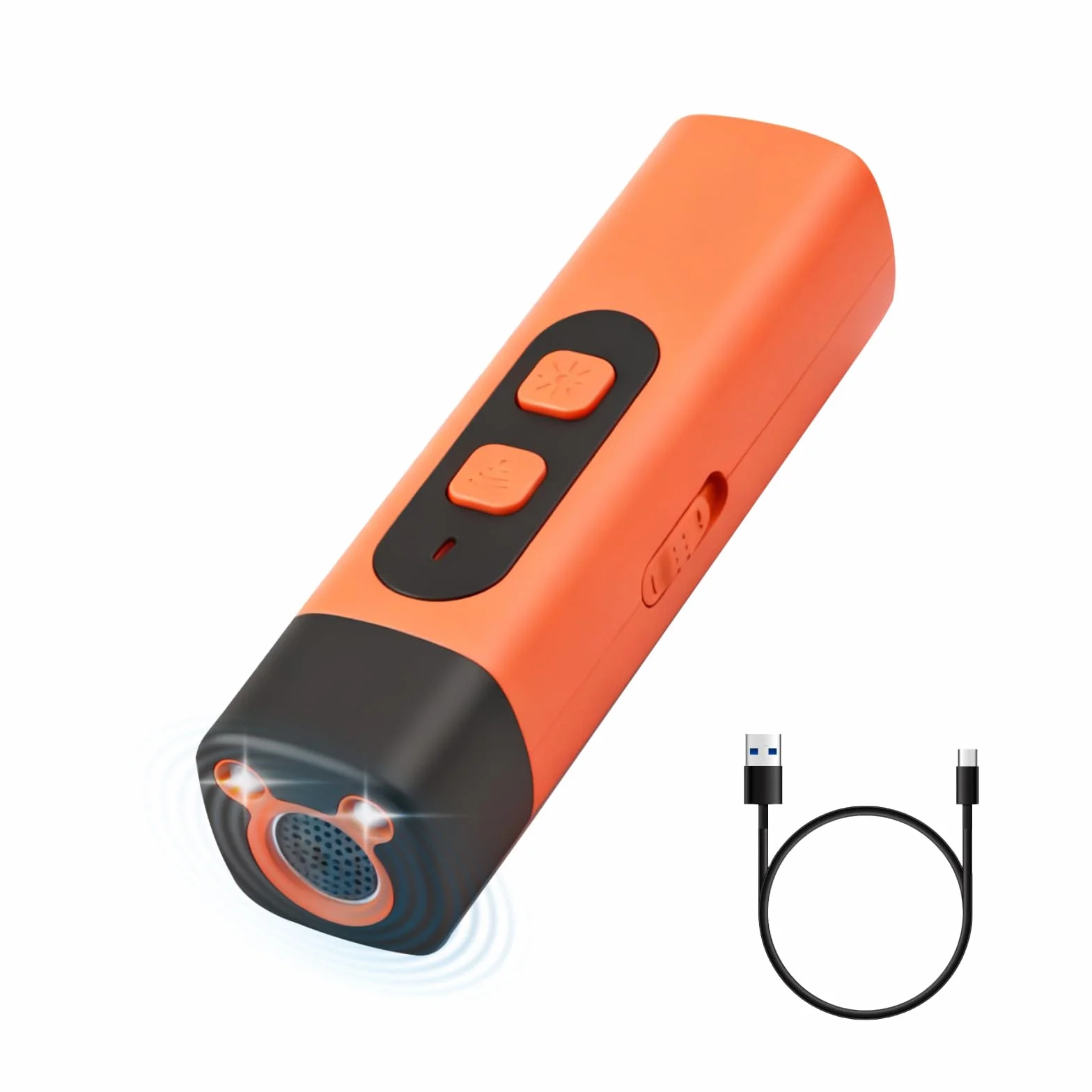 Ultrasuoni per Cani, Antiabbaio per Cani Ultrasuoni, Dispositivo Anti-Abbaiare con 3 Frequenze Regolabili con Torcia a LED, Scacciacani a Ultrasuoni per Cani Piccoli e Grandi