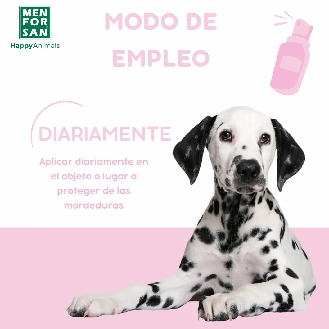 MENFORSAN Antibites - Mobili e Tessuti per Cani, 125 ml, Confezione da 2, per Evitare morsi indesiderati
