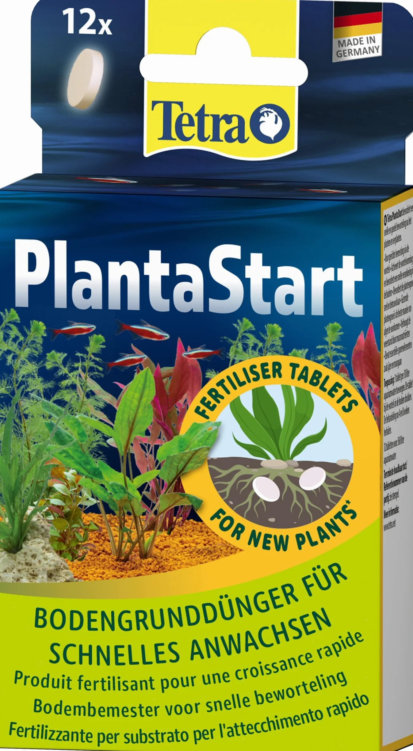 Tetra PlantaStart compresse fertilizzante piante acquatiche acquario radici 12 compresse