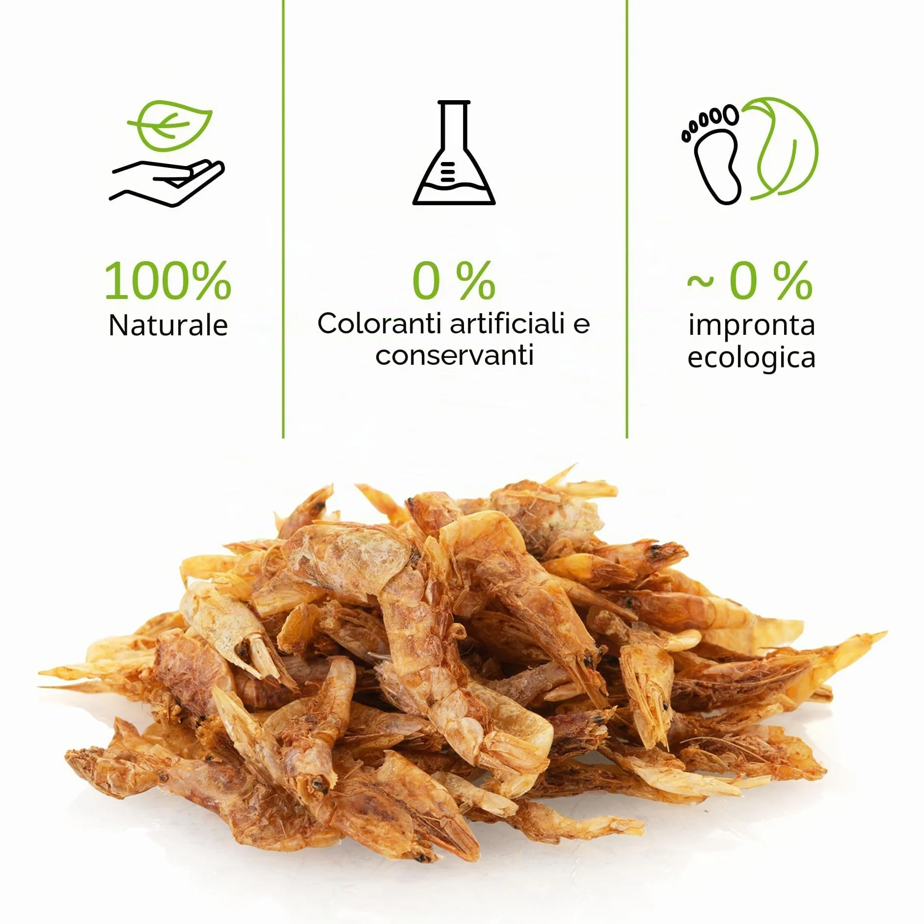 Gamberetti essiccati 75 g cibo per uccelli selvatici snack per cani tartarughe roditori